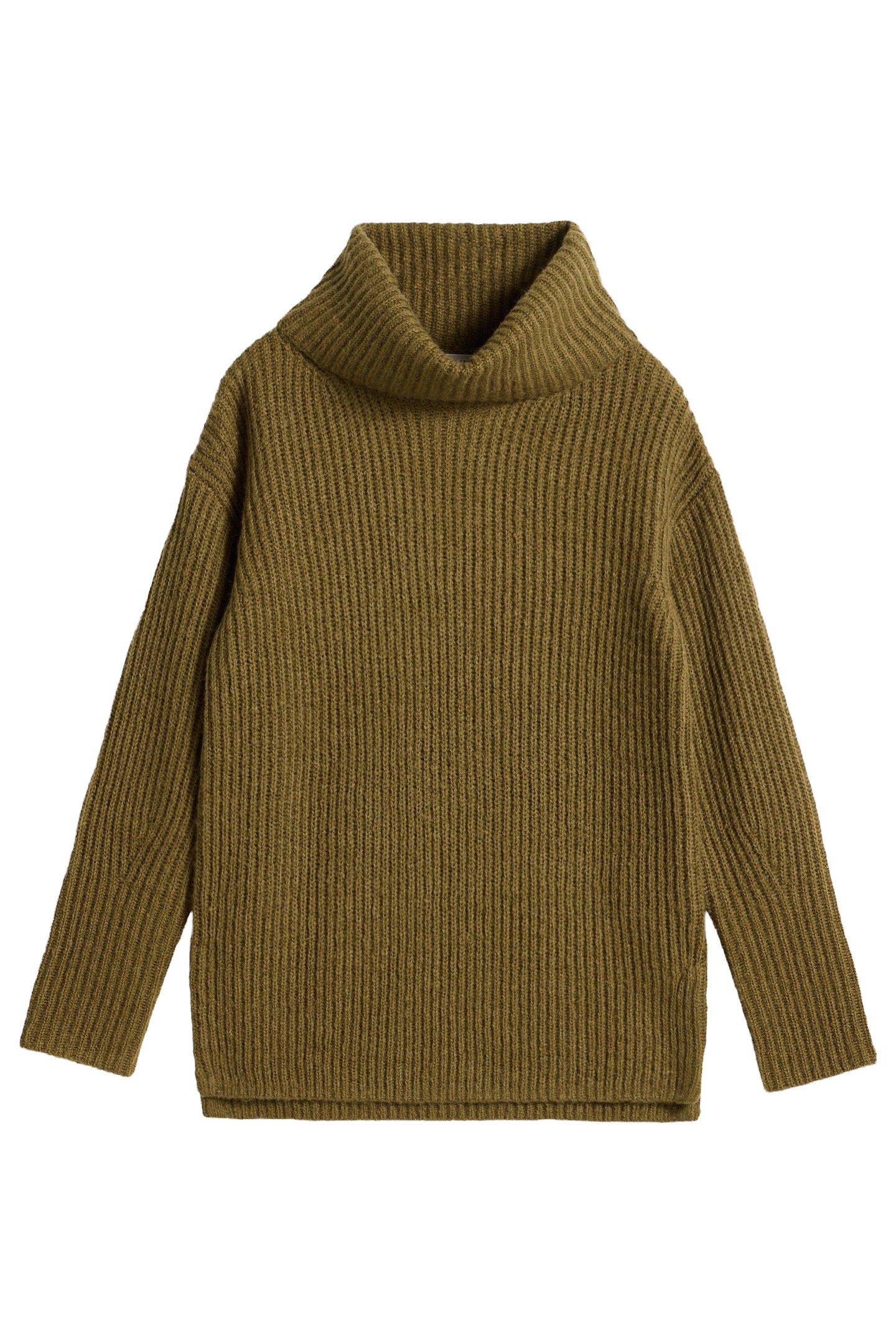 ROLL NECK JUMPER KHAKI GREEN 2