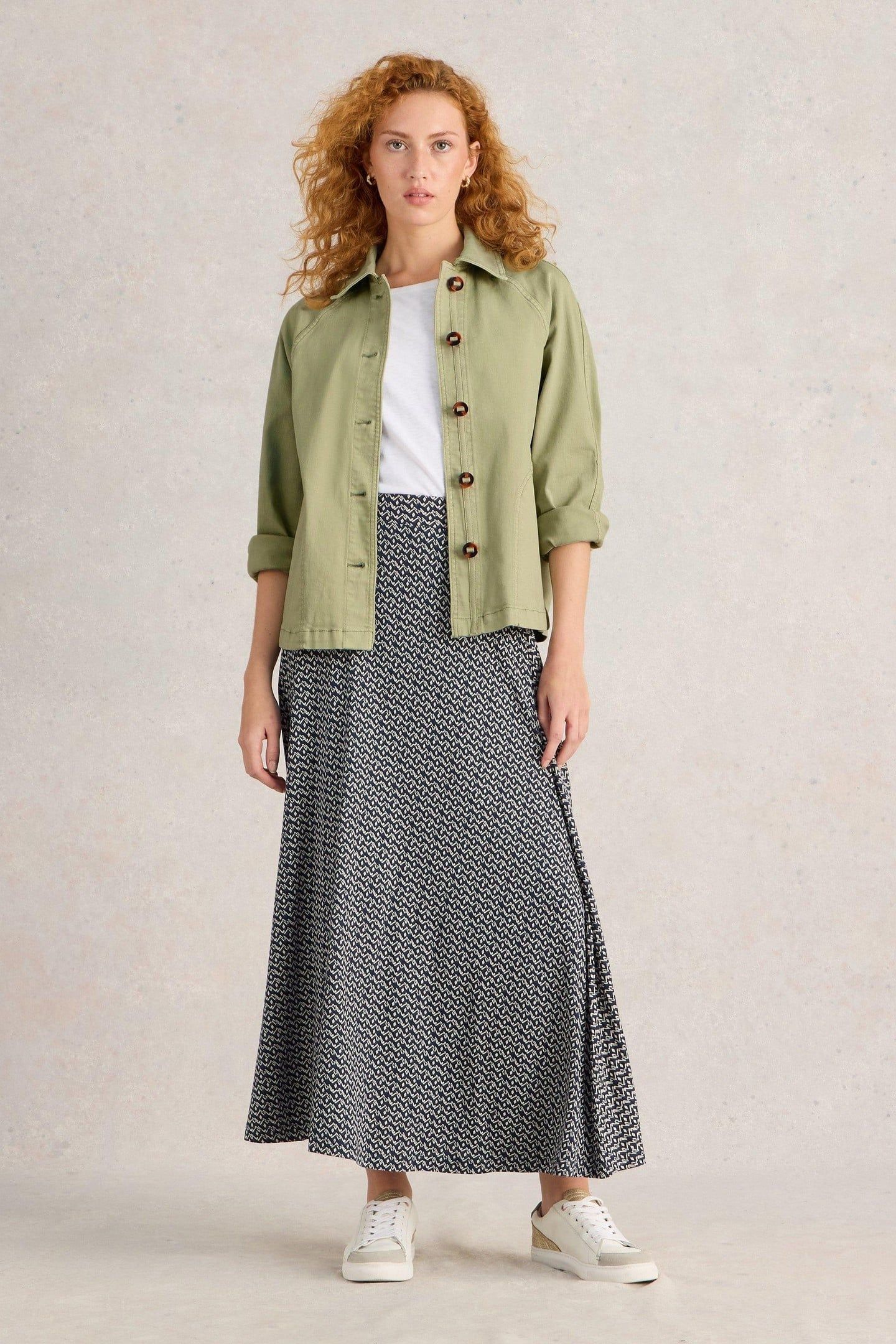 EDEN DENIM JACKET LIGHT GREEN 1