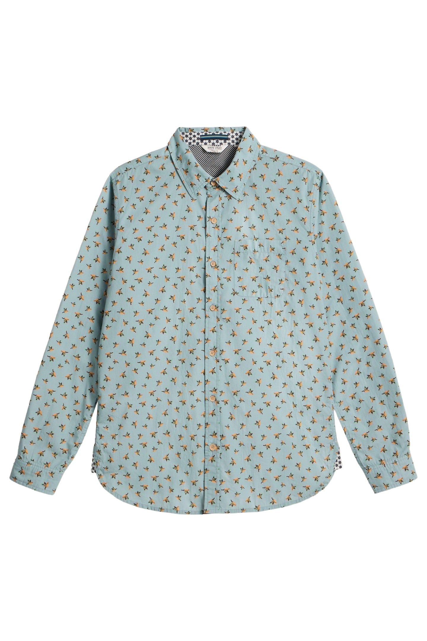 ORIGAMI PRINTED SHIRT BLUE PRINT 3