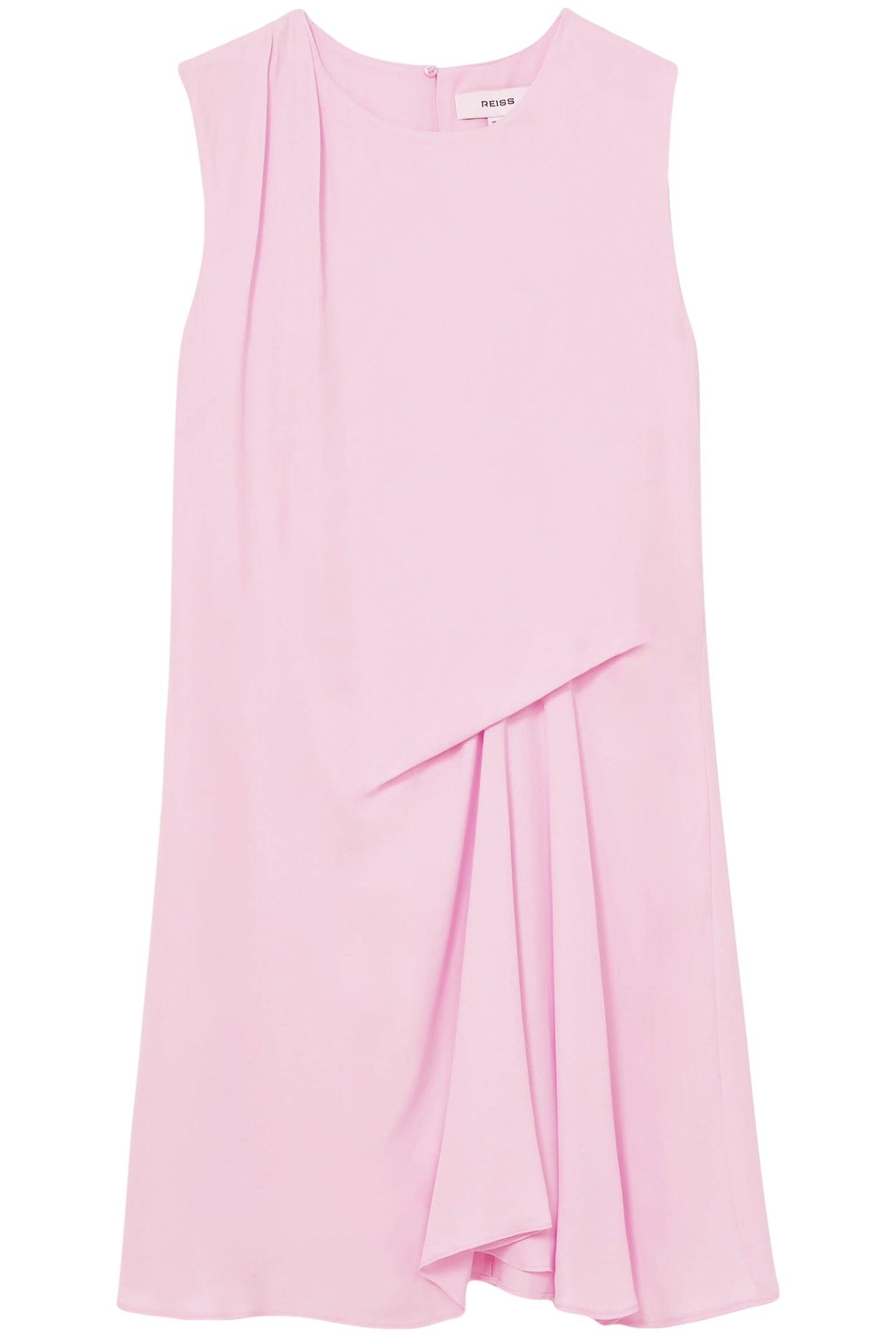 SHORT DRAPE DRESS PALE PINK 4