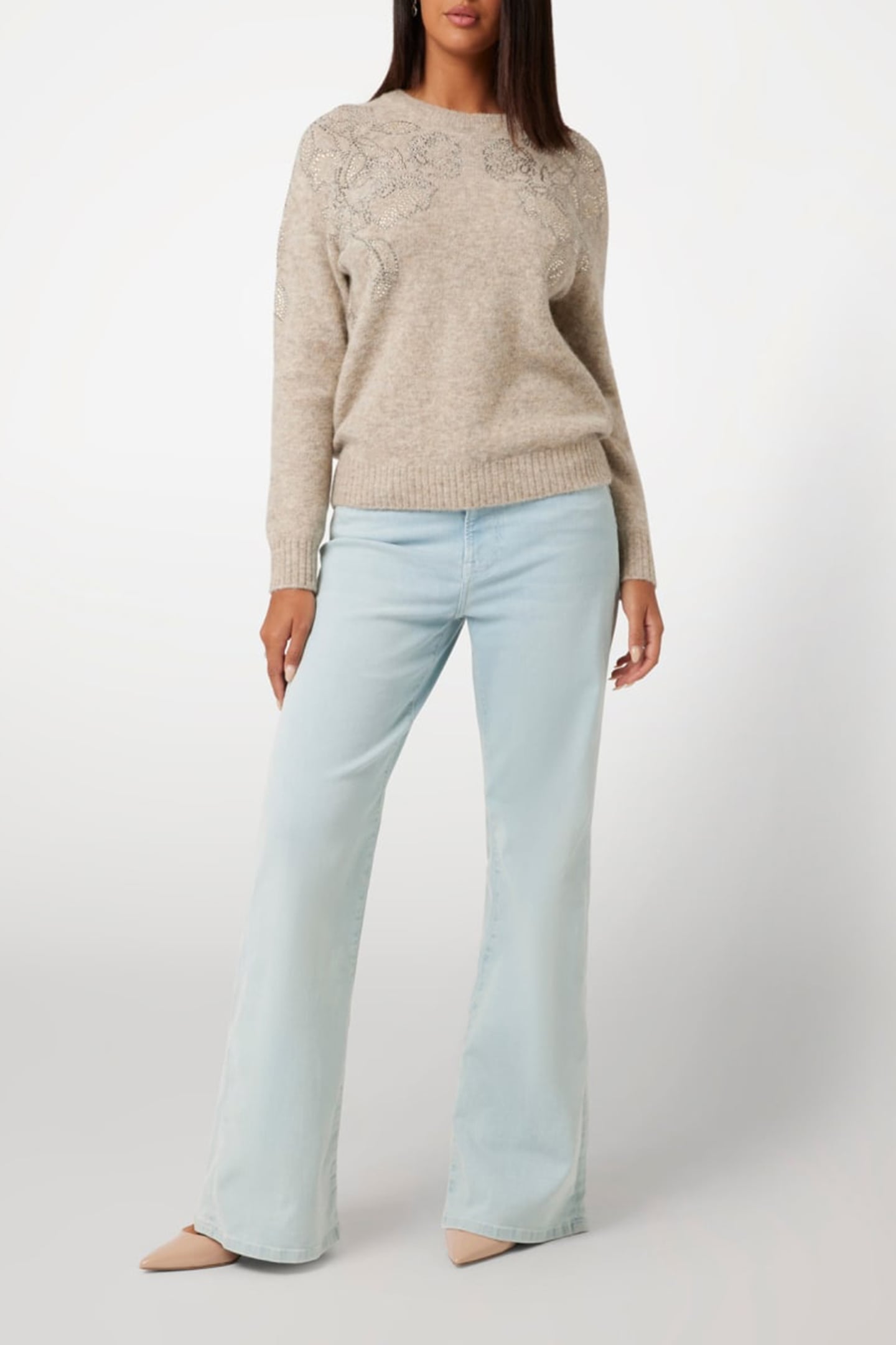 MARCIANO BY GUESS BELLATRIX EMBELLISHMENT SWTR CHESTNUT HEAT 2