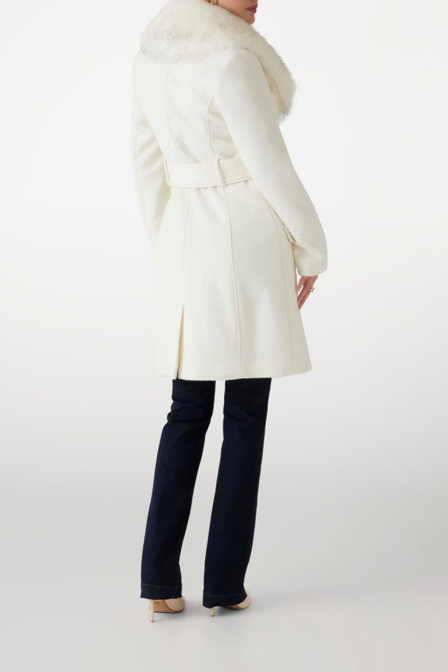MARCIANO BY GUESS LORETA COAT PALE PEARL MULTI 3