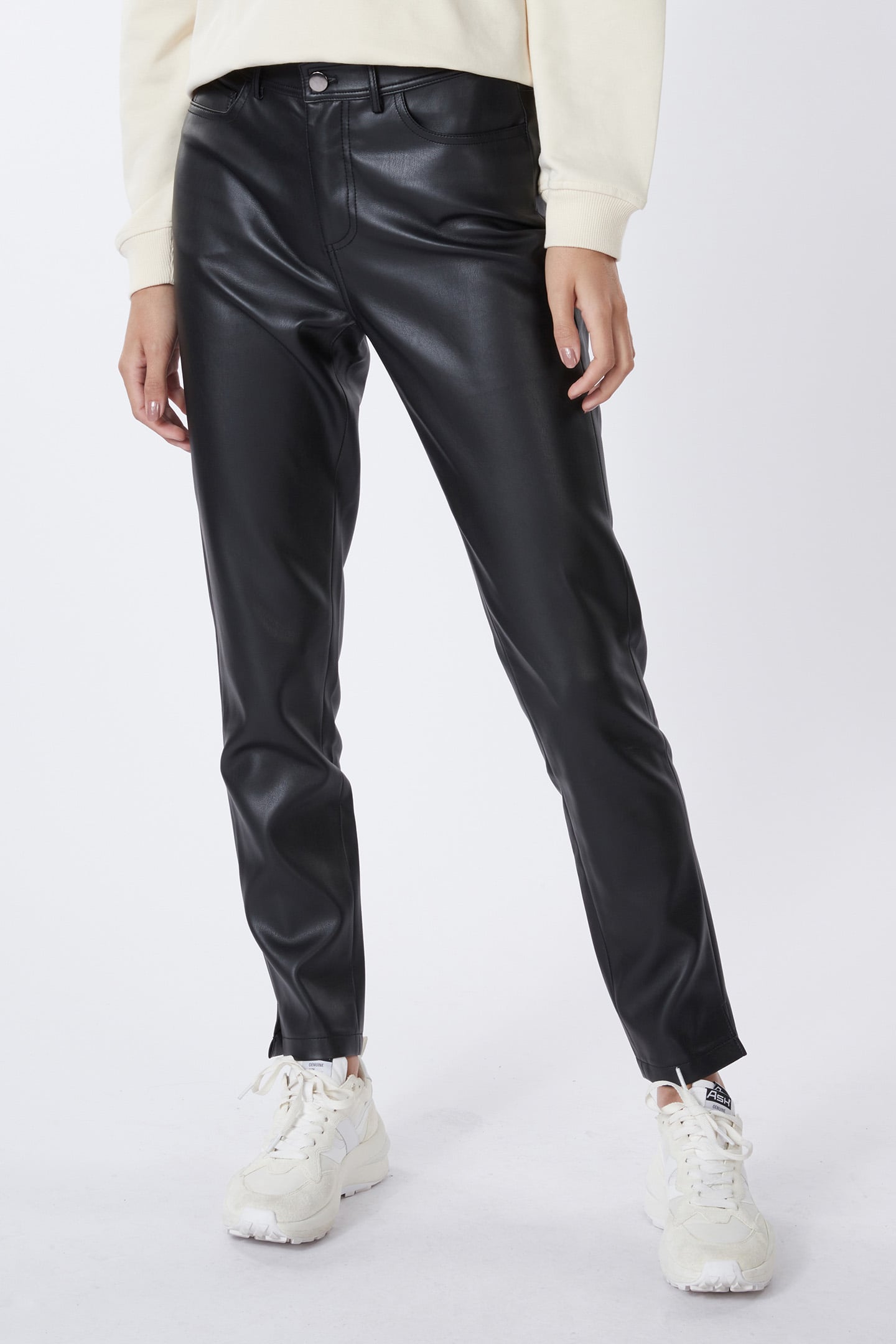 TREGGING SKINNY PU BLACK 1