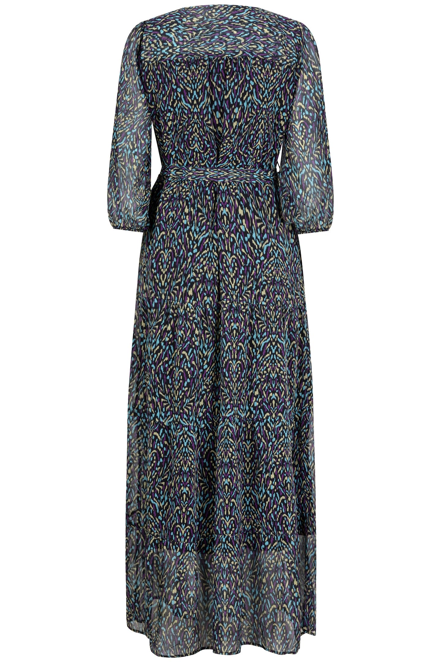 DRESS LAYERED WRAP OVER MAGICAL EARTH PRINT 6