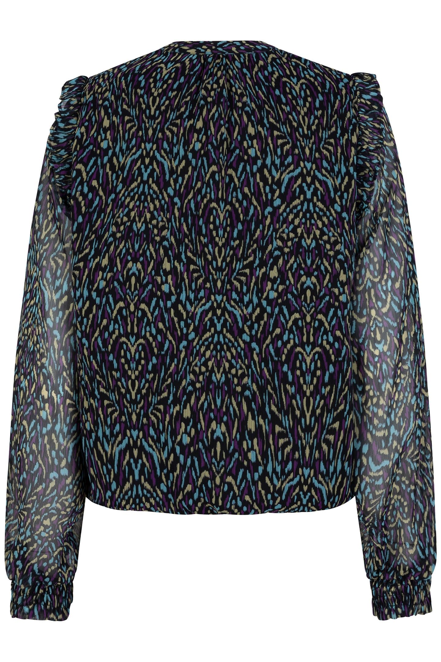 BLOUSE SMOCKED MAGICAL EARTH PRINT 6