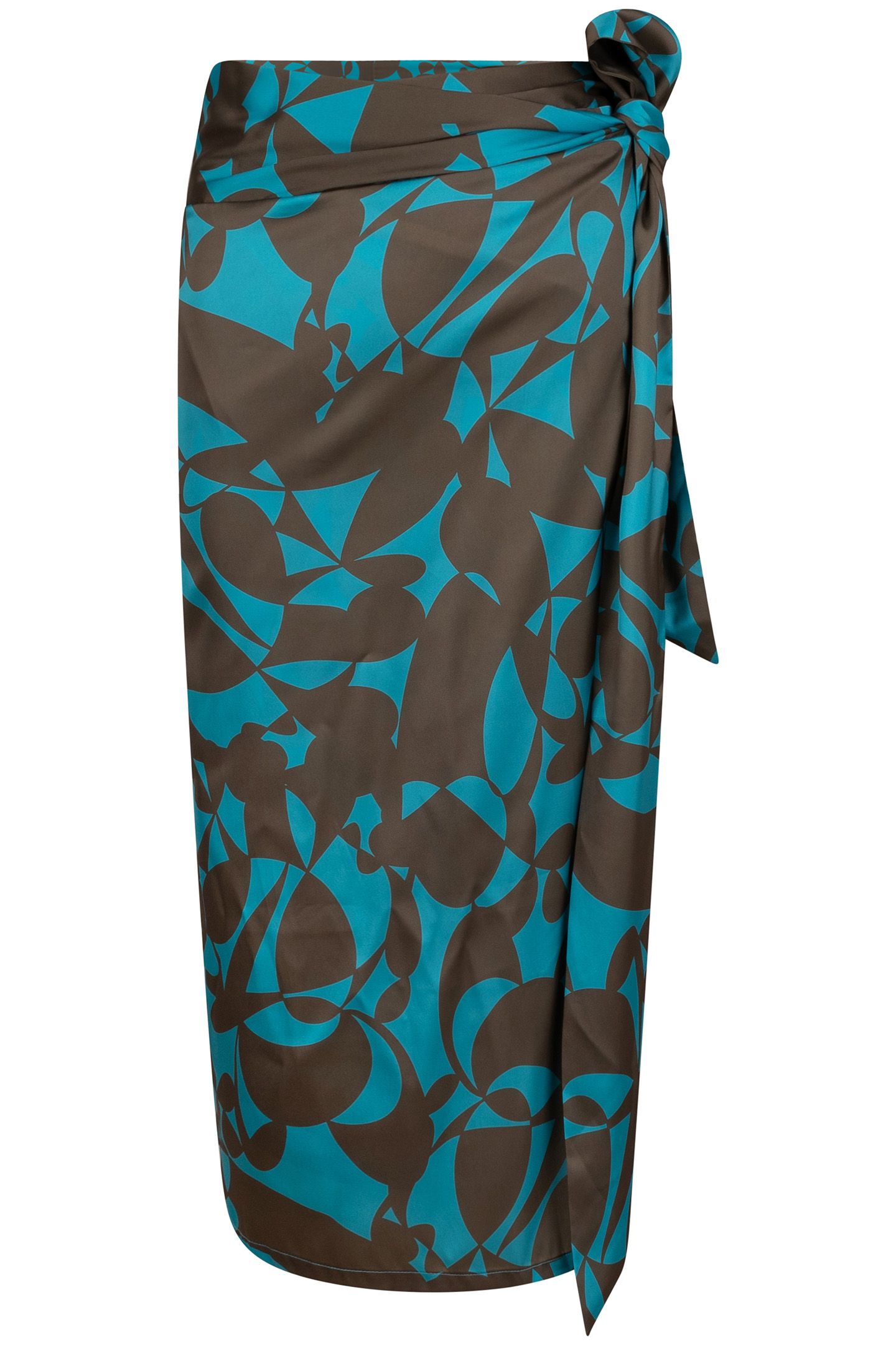 SKIRT WRAP OVER SATEEN EXPRESSIVE ROOTS PRINT 5