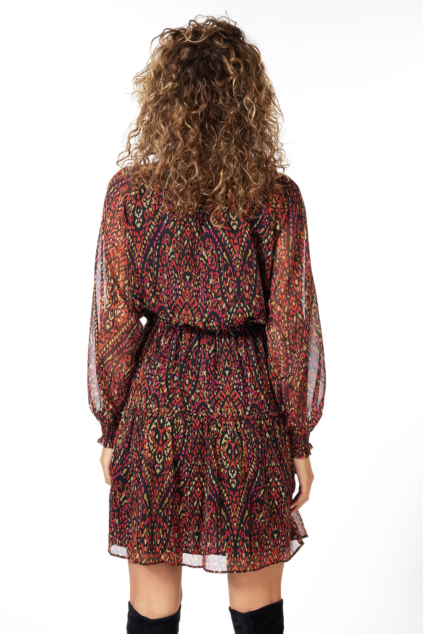 DRESS SHORT CHIFFON REWILDING PRINT 4