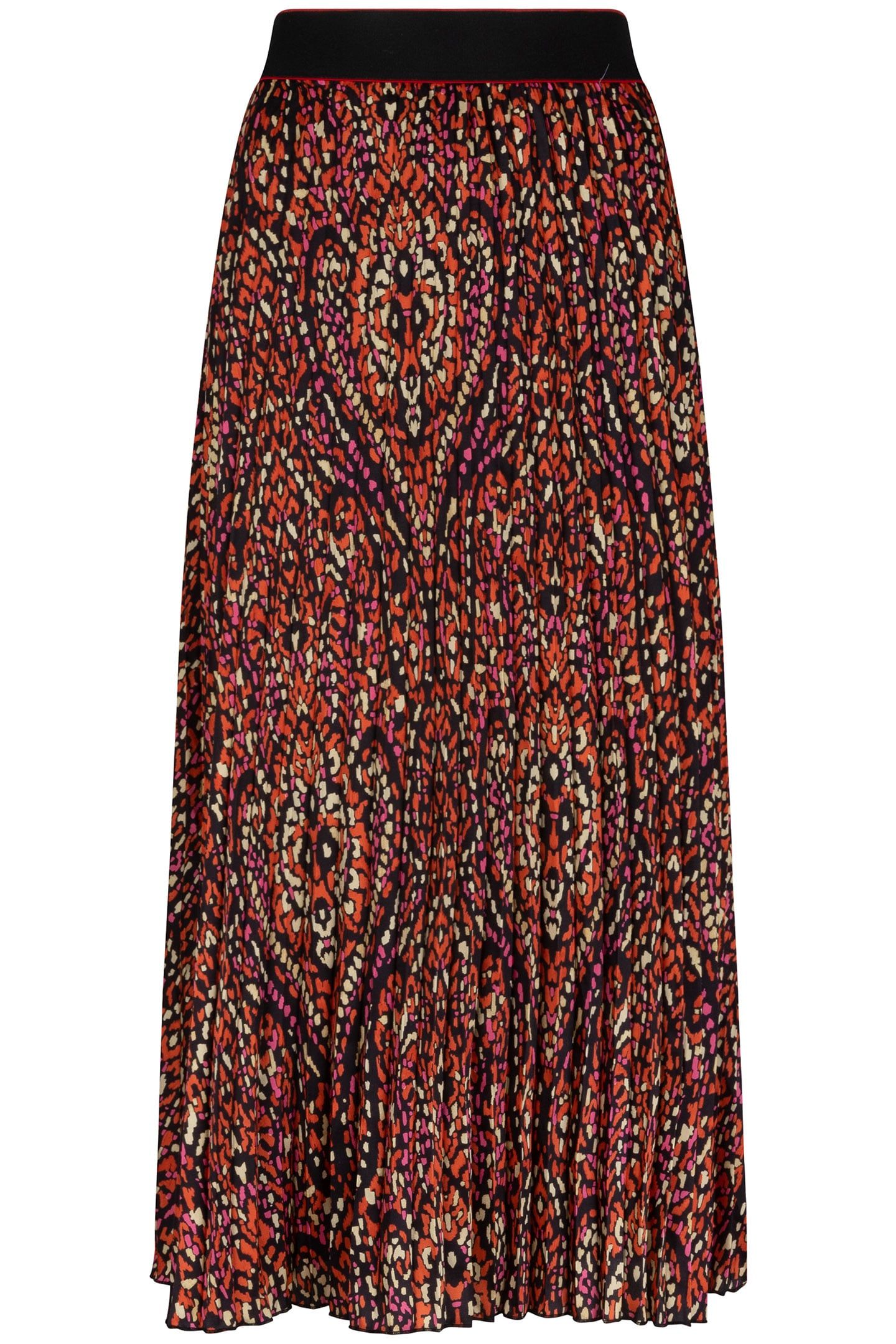 SKIRT PLISSE SATEEN REWILDING PRINT 4