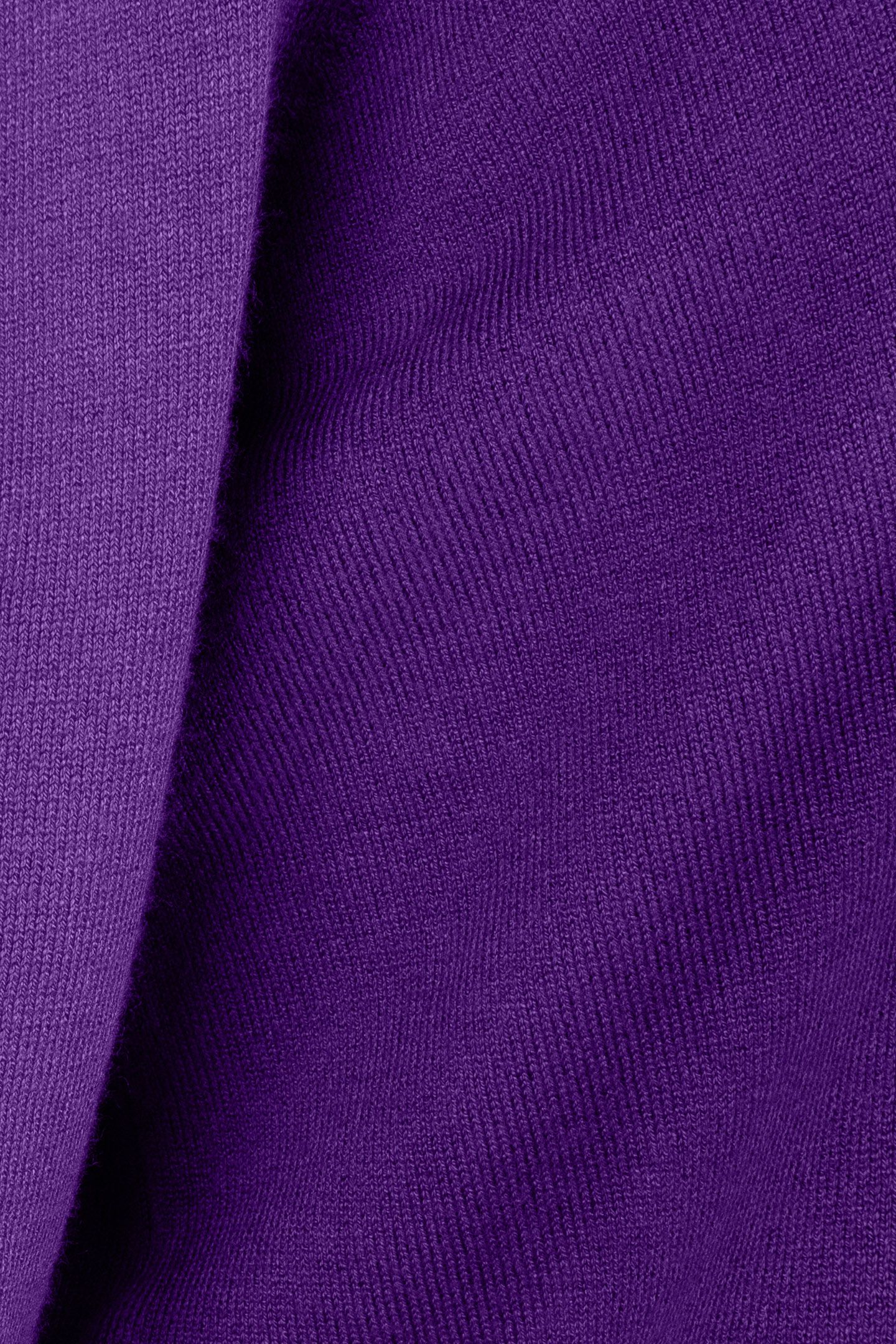 SWEATER SHORT PUFF SLV BASIC KNIT DEEP LAVENDER 5