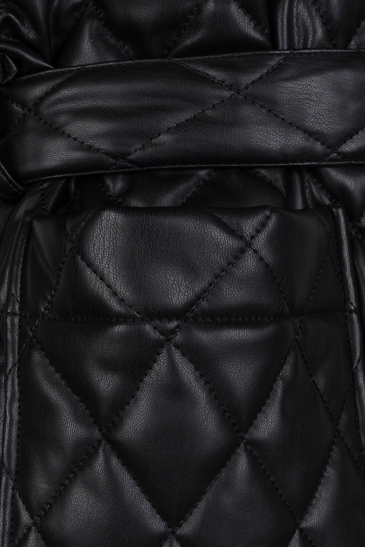 GILET PADDED PU BLACK 9