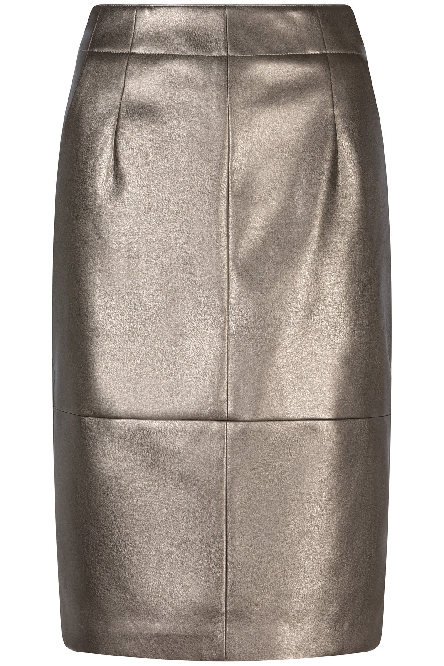 SKIRT PENCIL PU SOFT GOLD 4