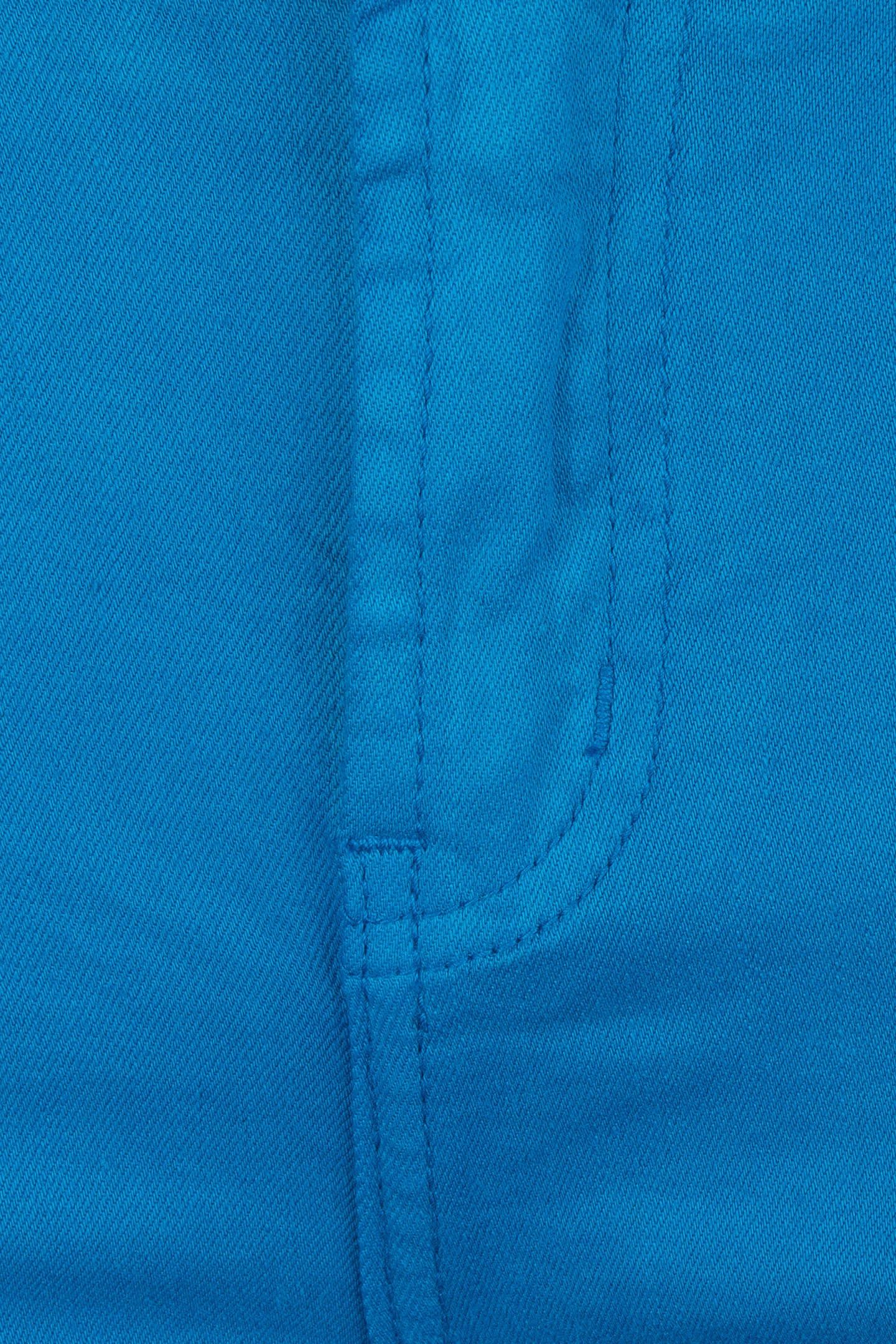 TROUSERS COLORED DENIM FLAIR PETROL 5