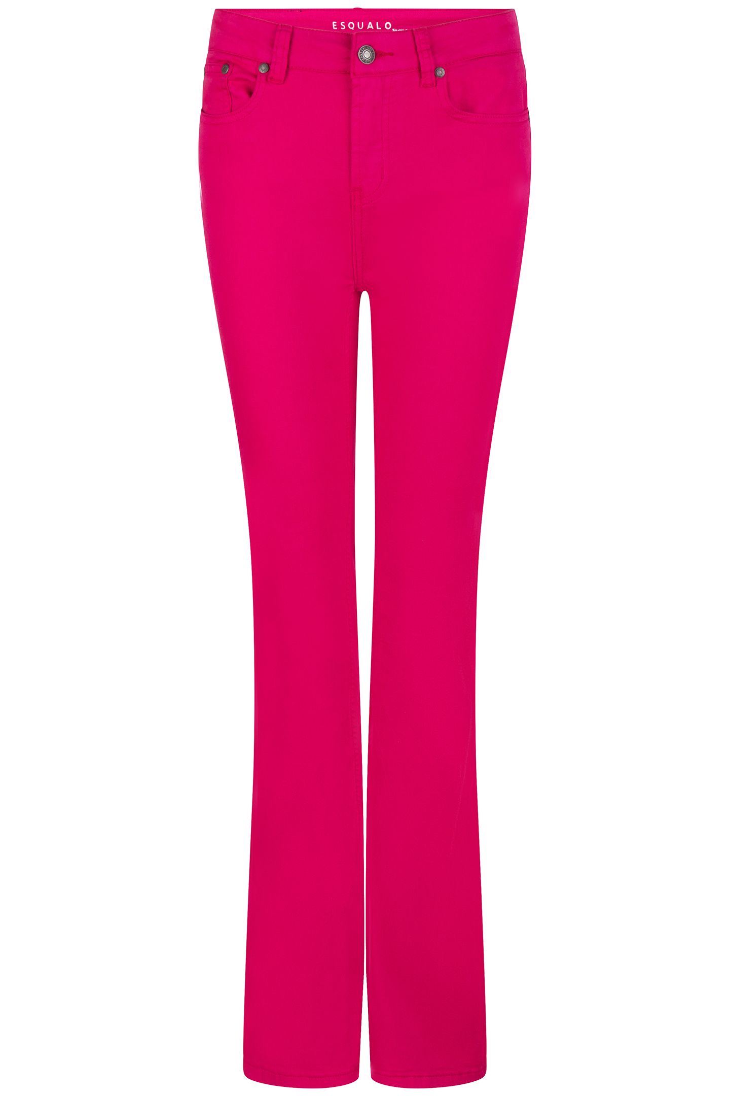 TROUSERS COLORED DENIM FLAIR FUCHSIA 4