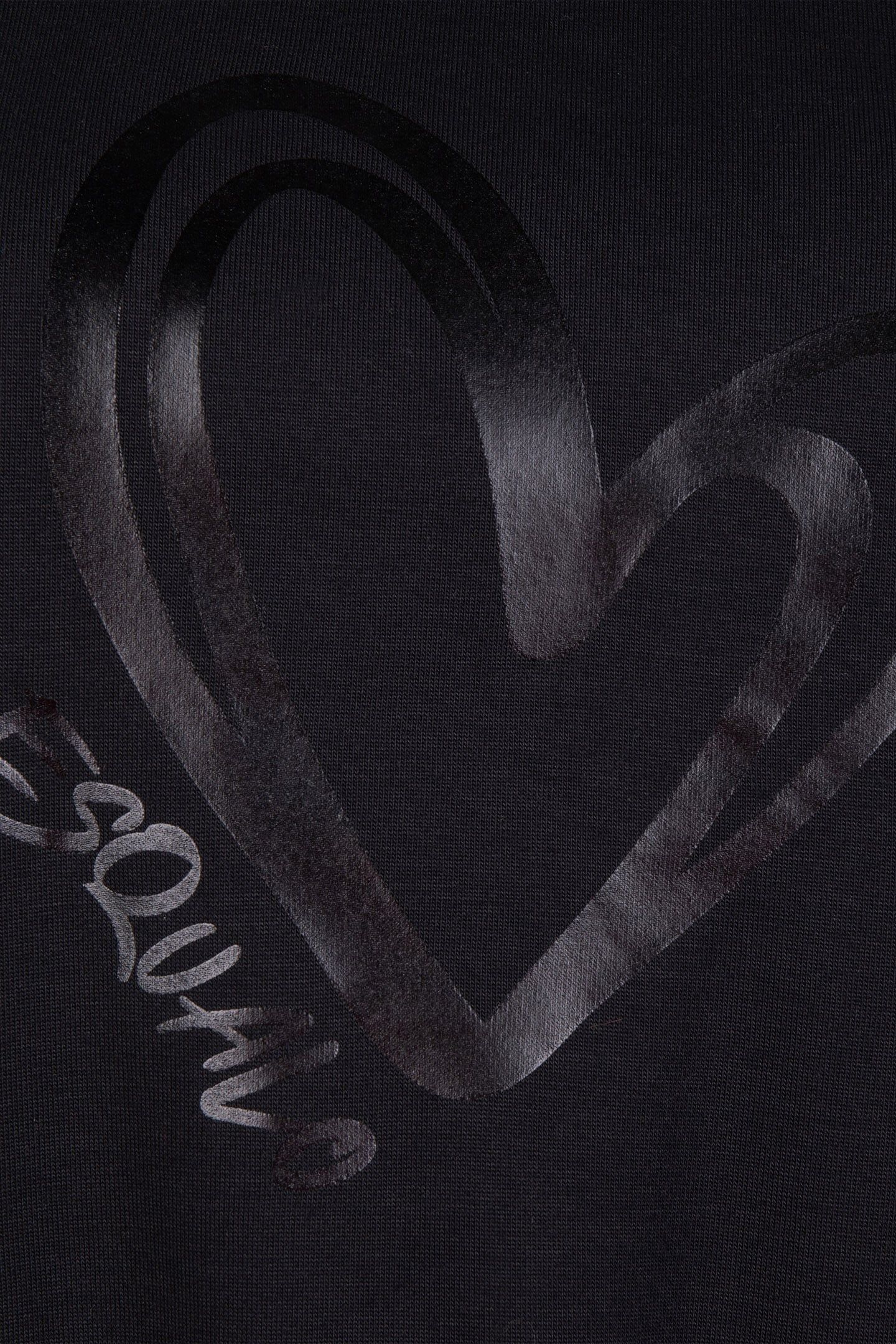 T-SHIRT MODAL TURN UP SLEEVE BLACK 8