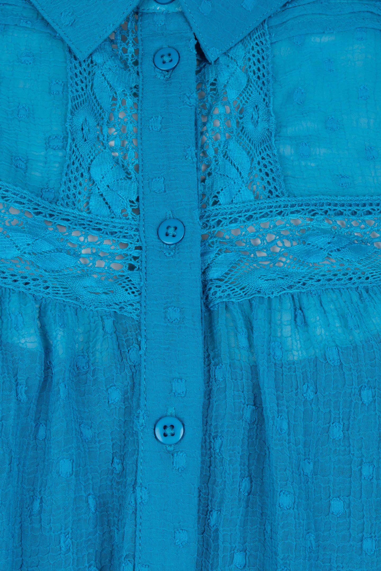 BLOUSE TAPES PLUMETIS PETROL 9