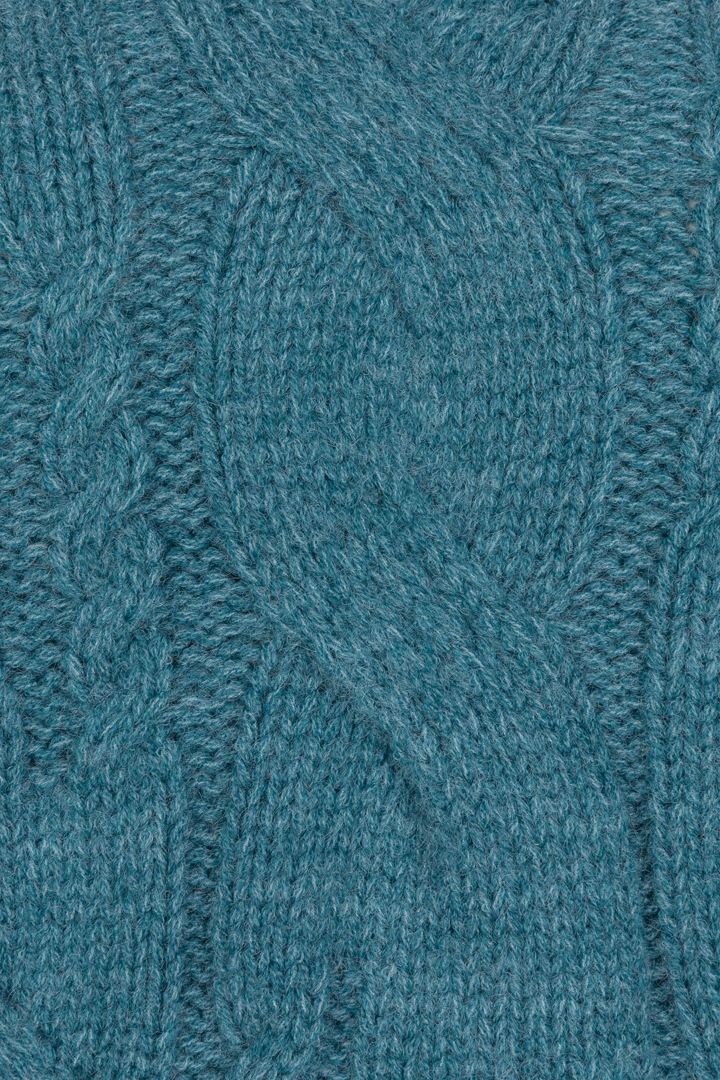 SWEATER CABLES V-NECK GALAXY BLUE 8