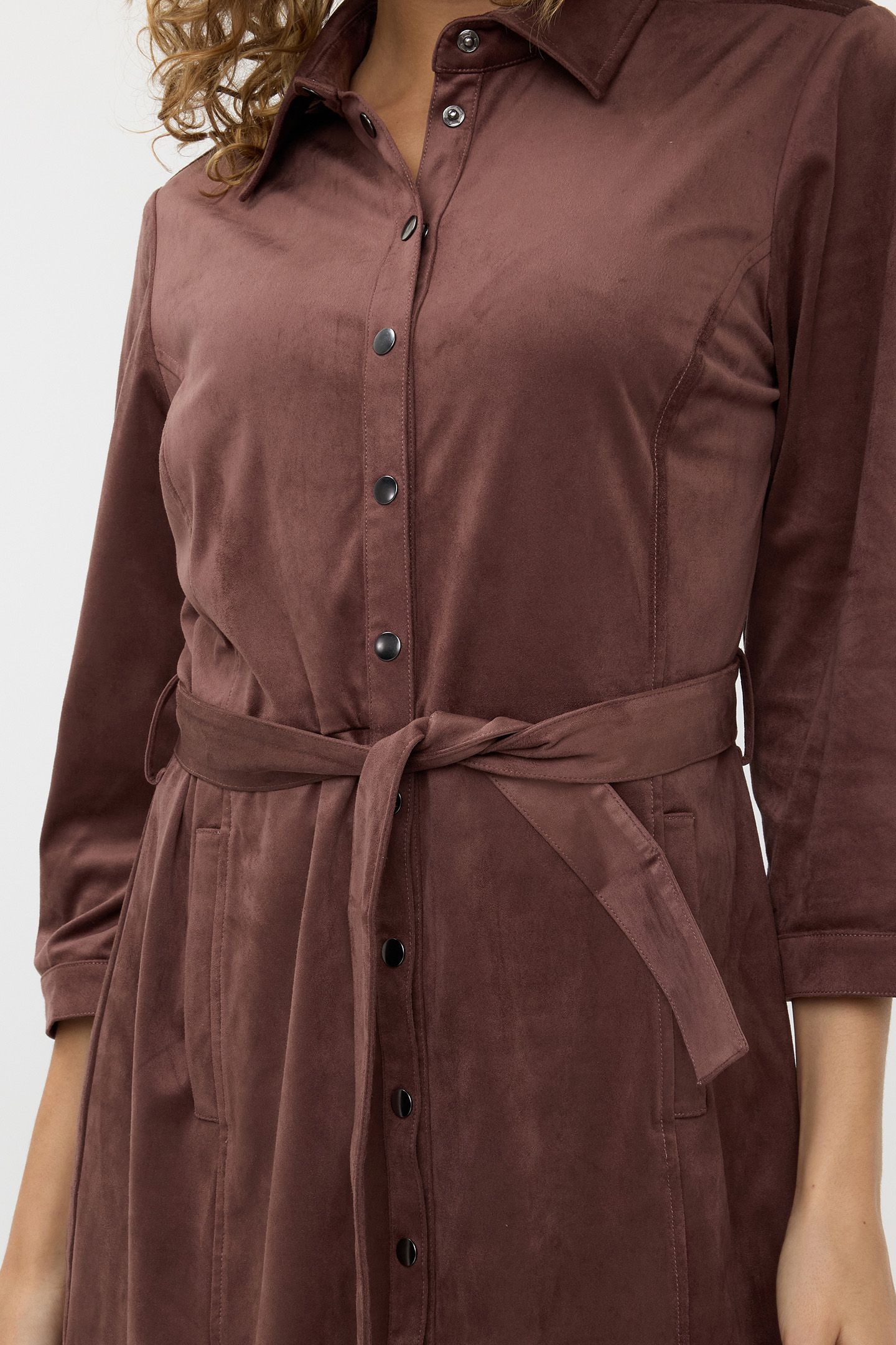DRESS SUEDINE CHOCOLATE 6