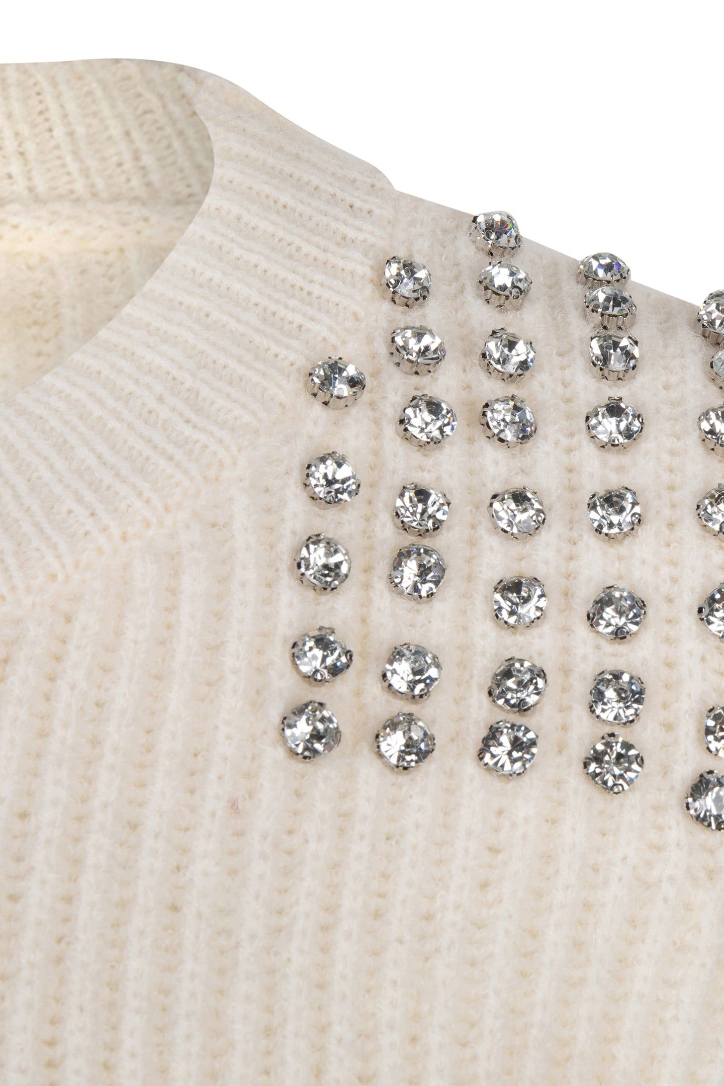 SWEATER SHOULDER PEARLS OFF WHITE 5