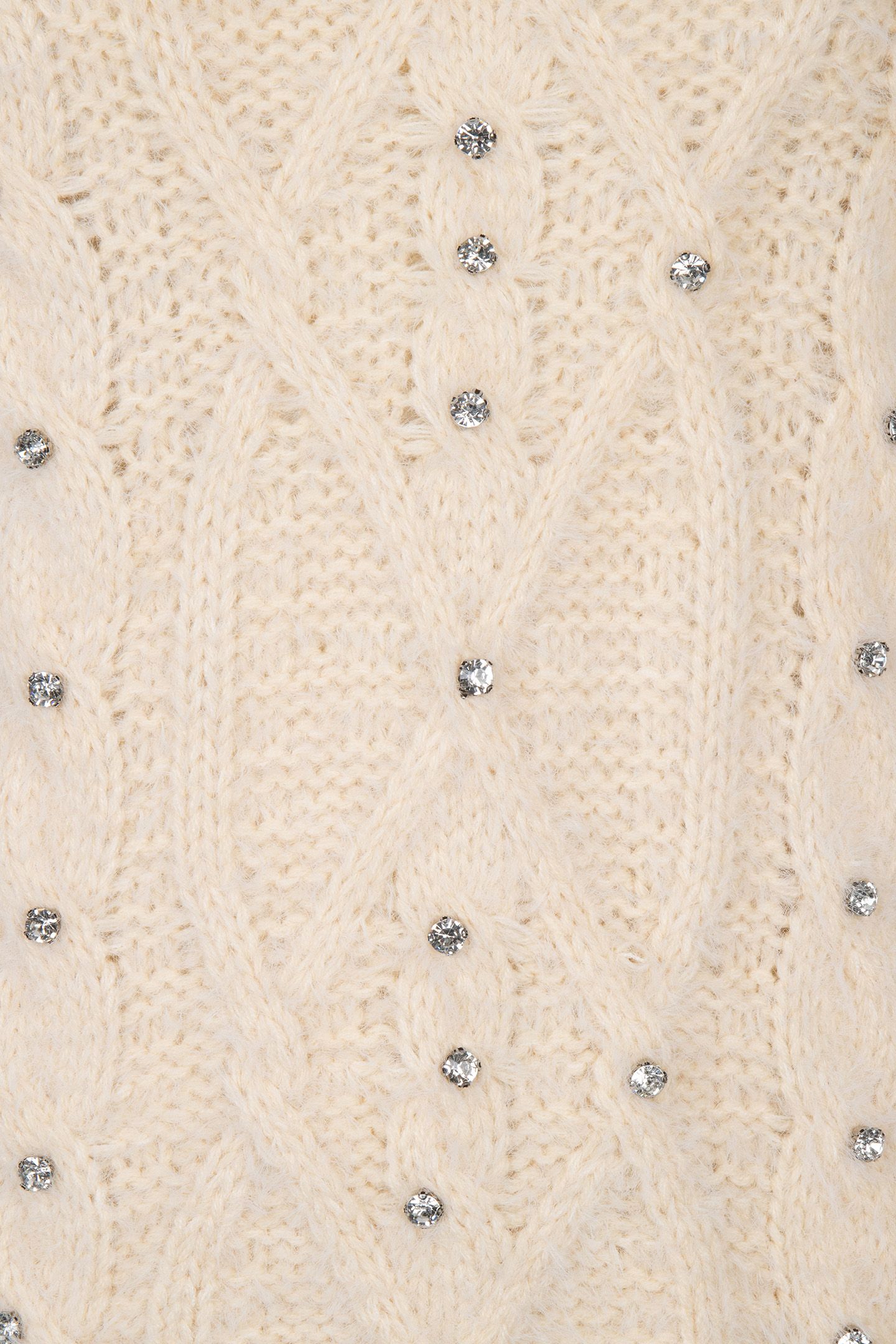 SWEATER CABLE STONES BISCUIT 7
