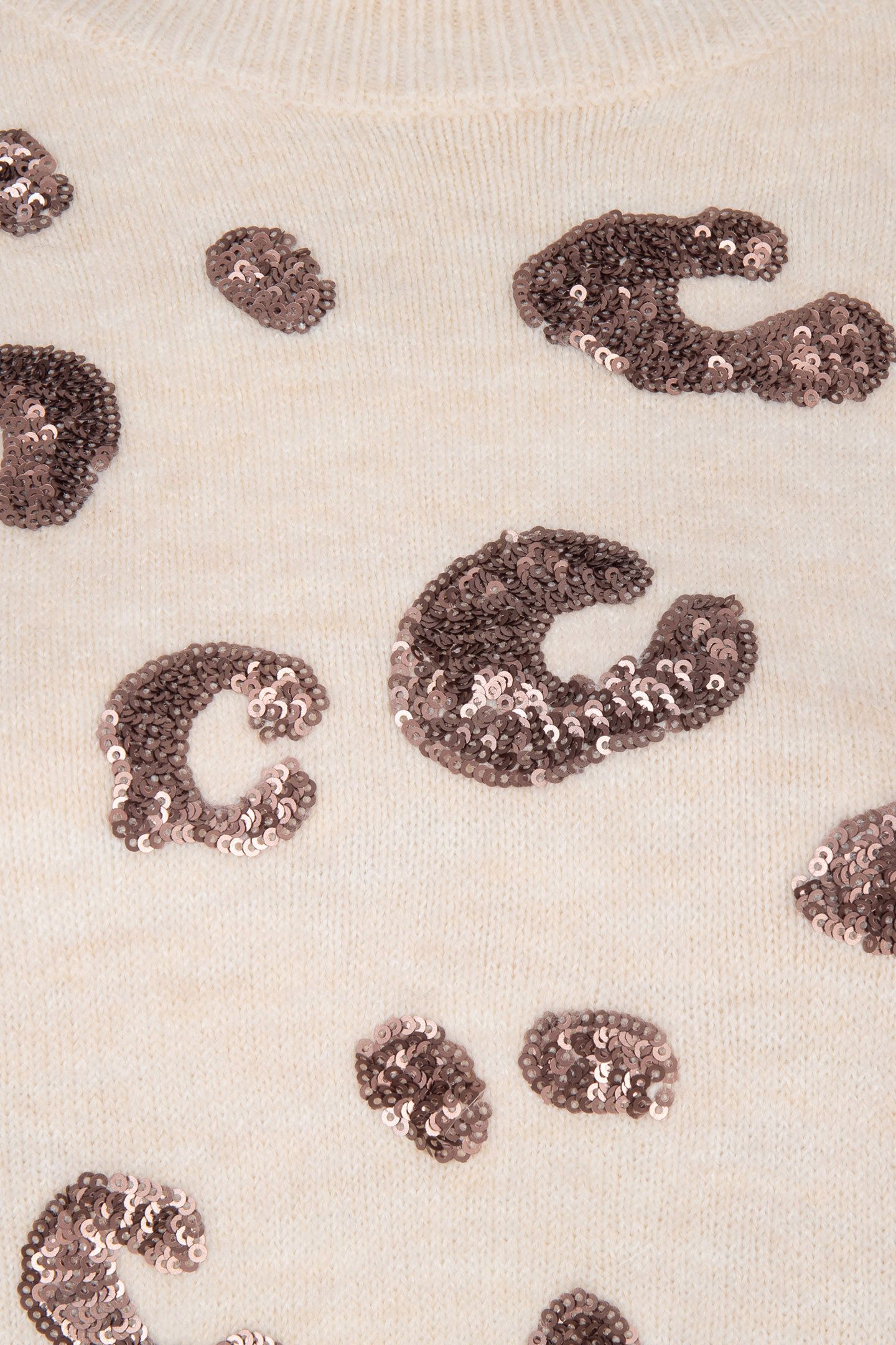 SWEATER ANIMAL SEQUINS BEIGE 7