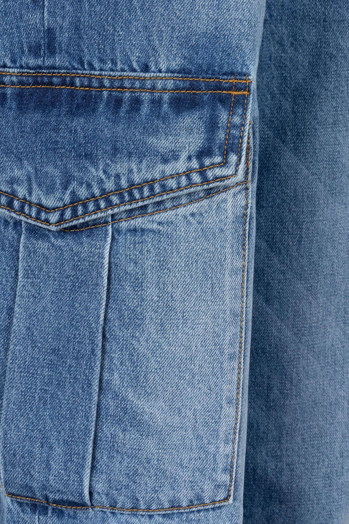 TROUSERS JEANS CARGO WIDE LEG JEANS BLUE 9