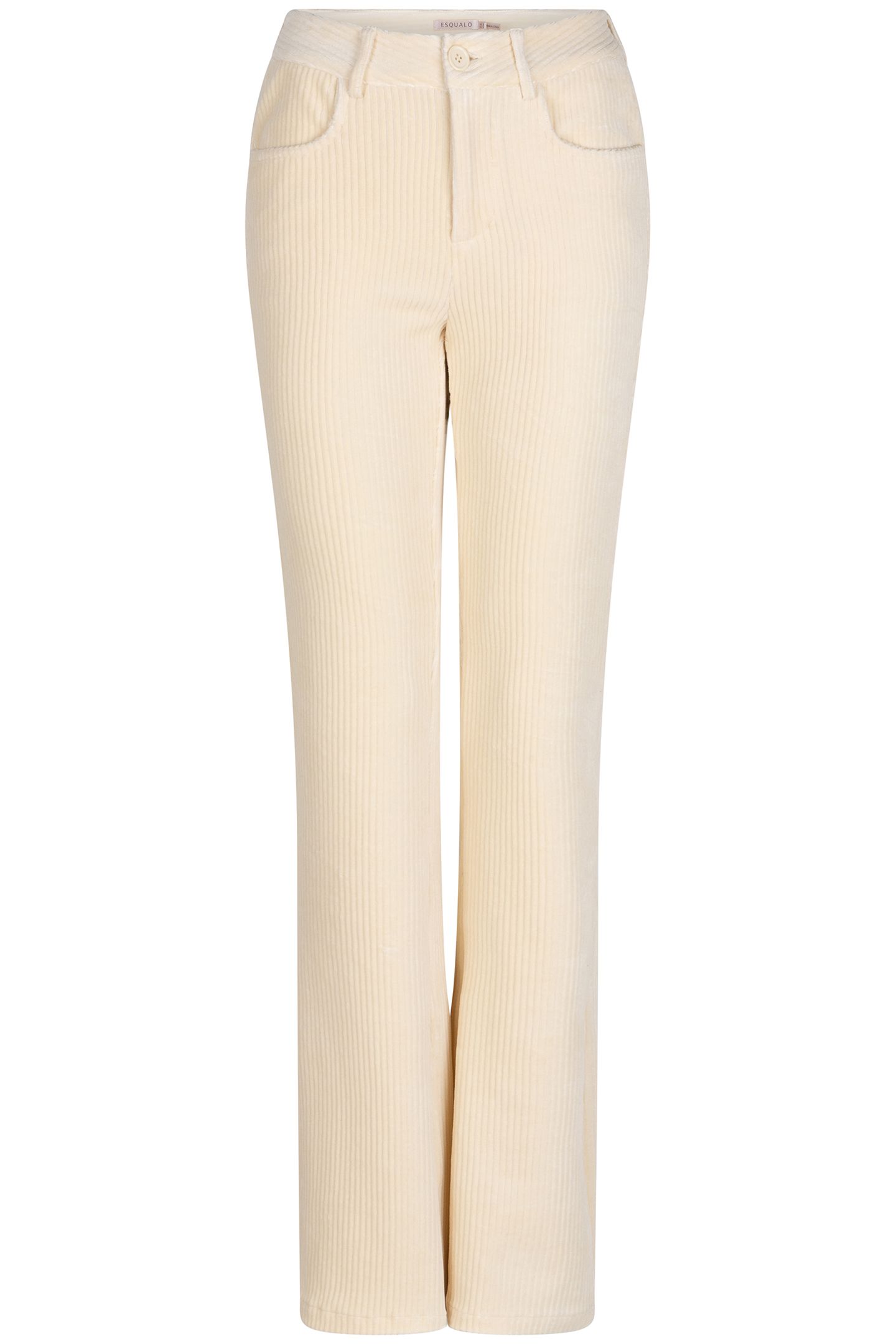 TROUSERS RIB FLAIR OFF WHITE 5