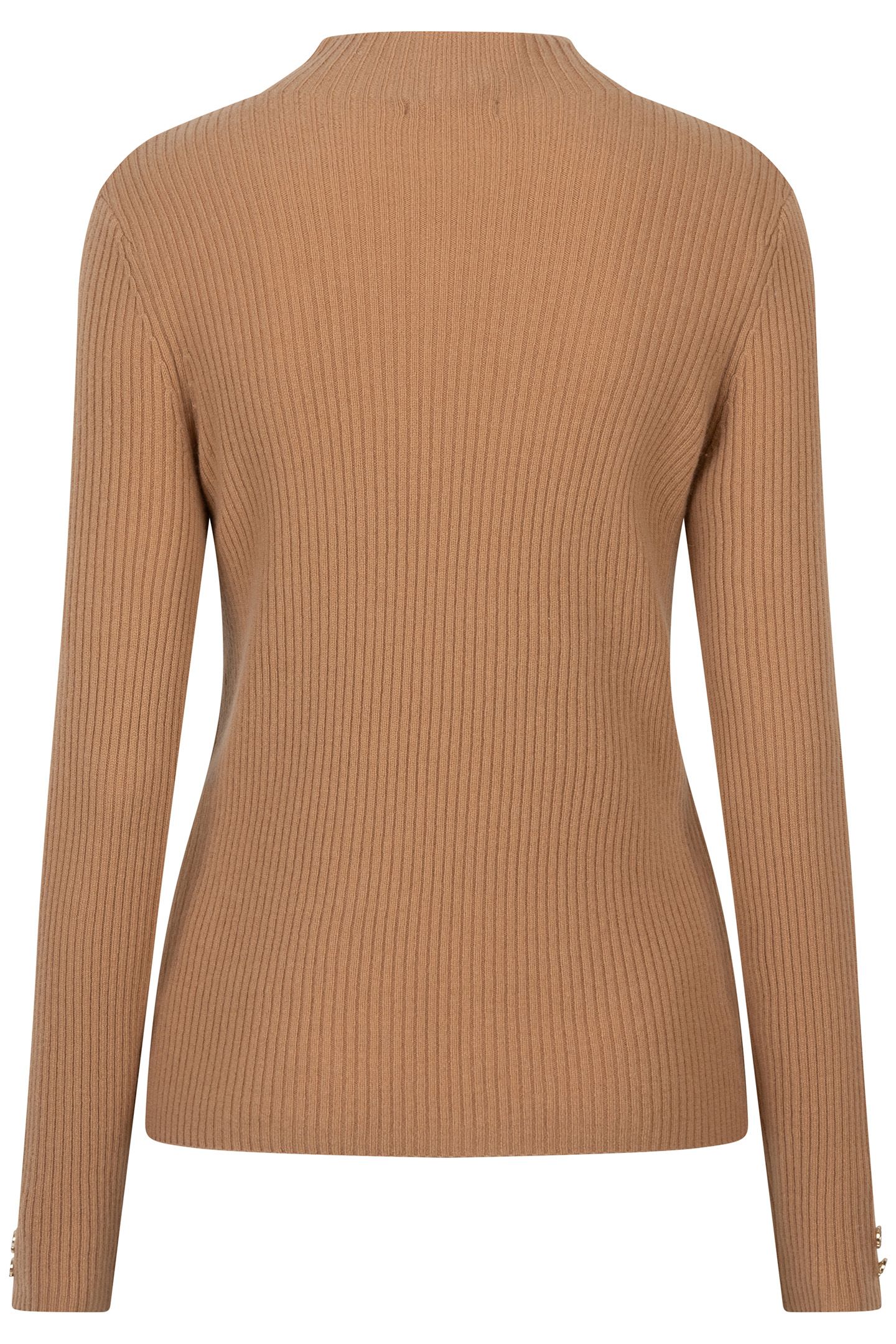 SWEATER COL A-SYM BUTTONS BRANDY 5