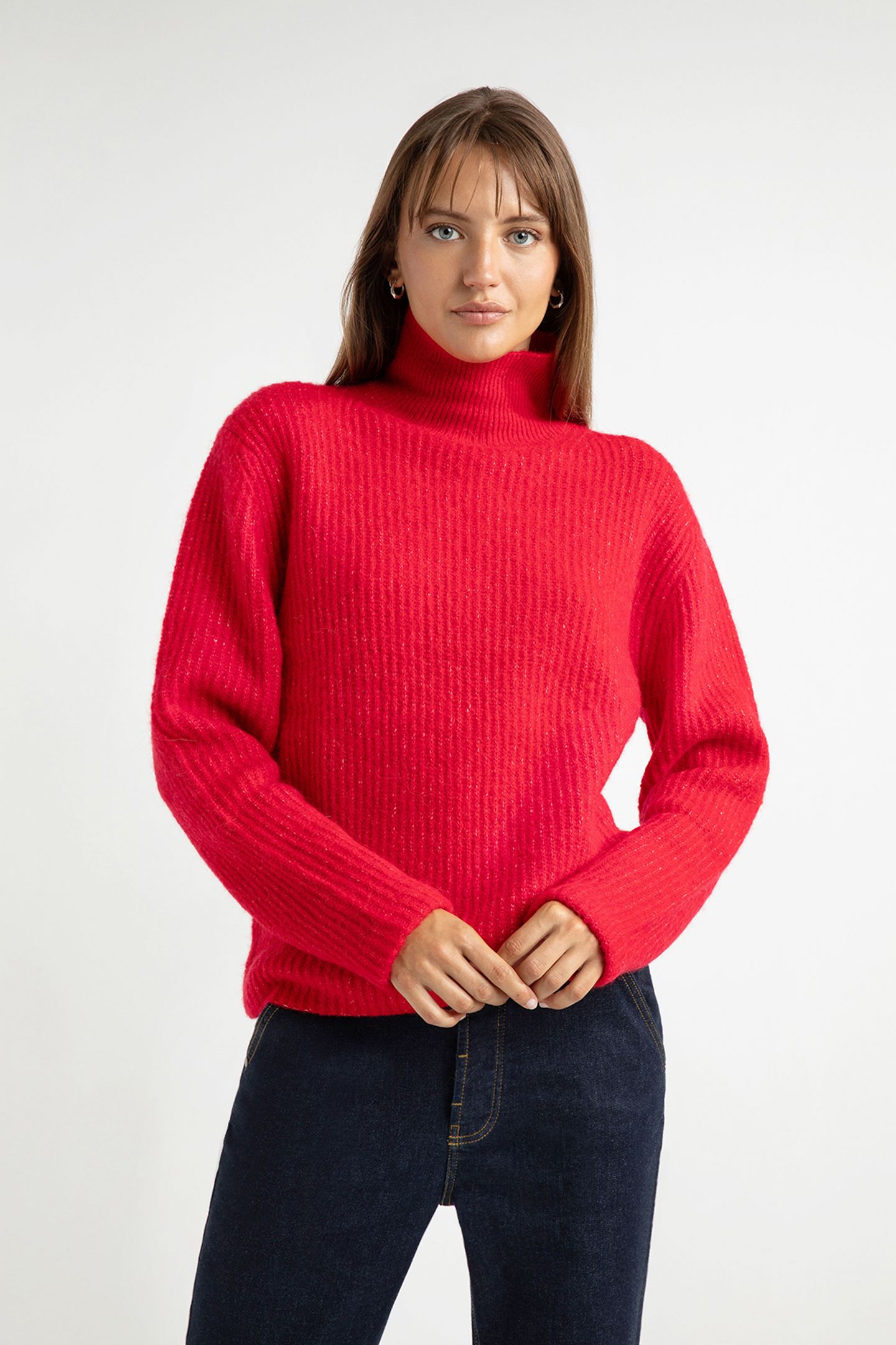 AURORA SWEATER RED 1