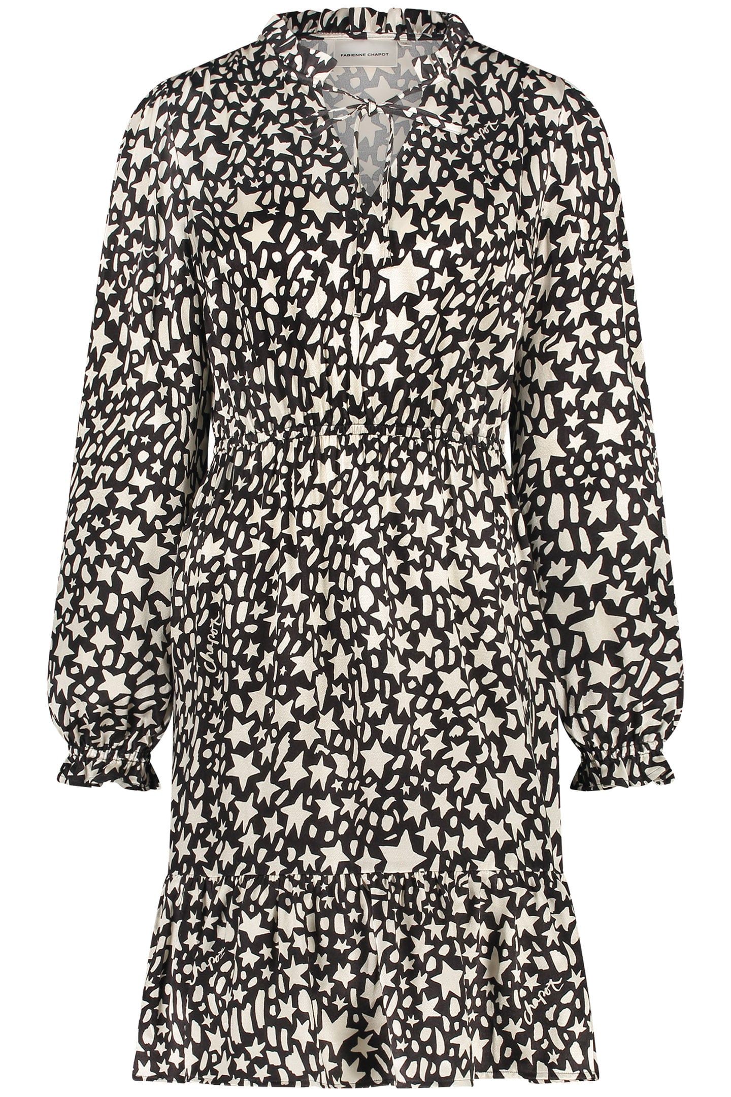 DOROTHY DRESS BLACK/CREME BRULEE 3
