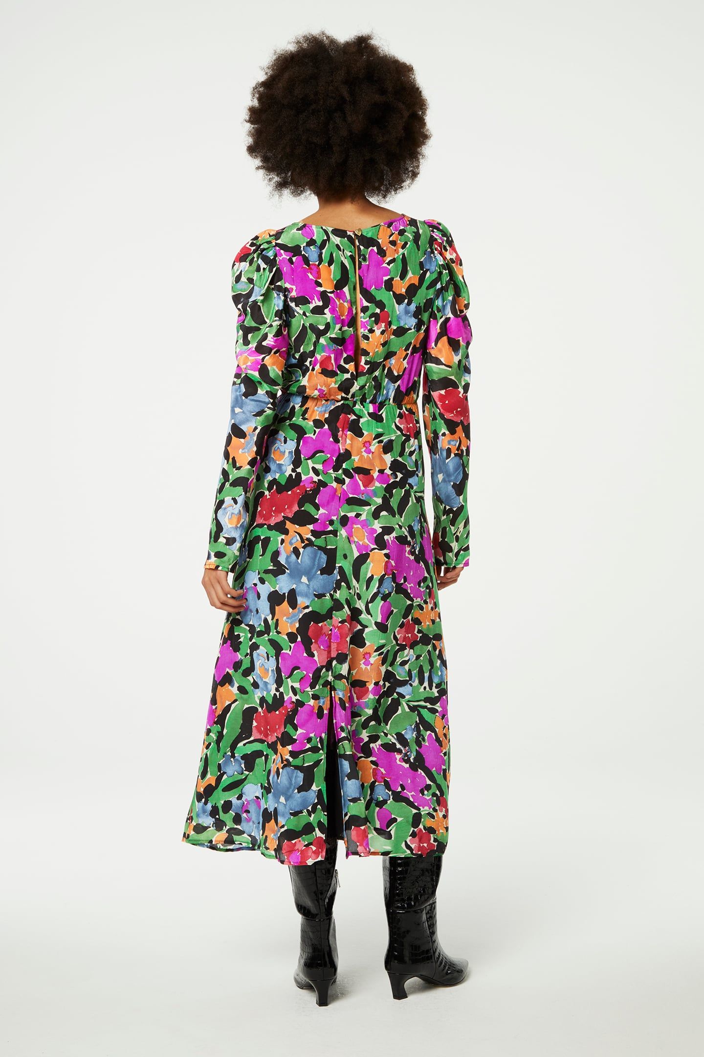 VARIN DRESS BLACK/VINTAGE ROSE 2