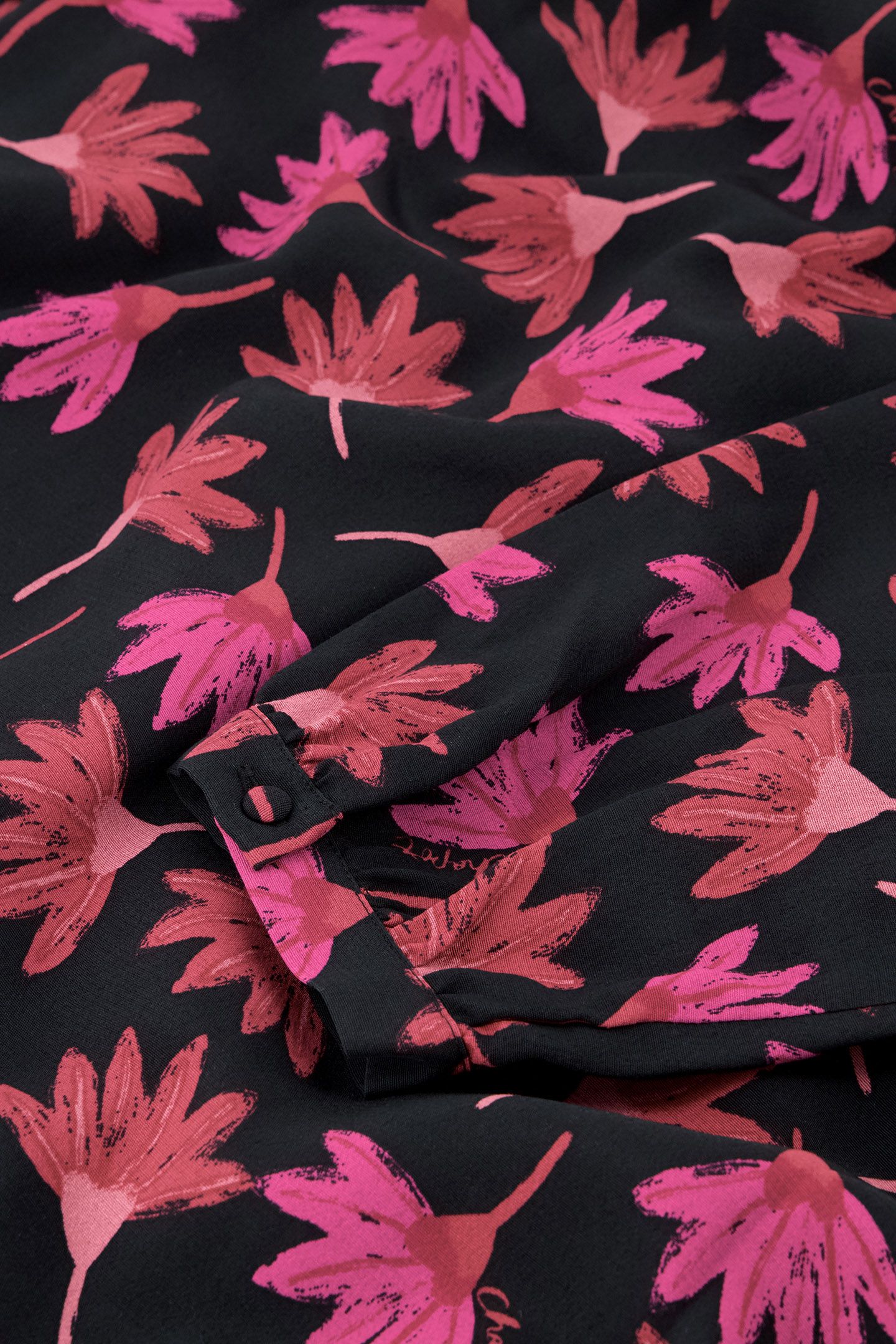 NIA DRESS BLACK/CERISE RED 5
