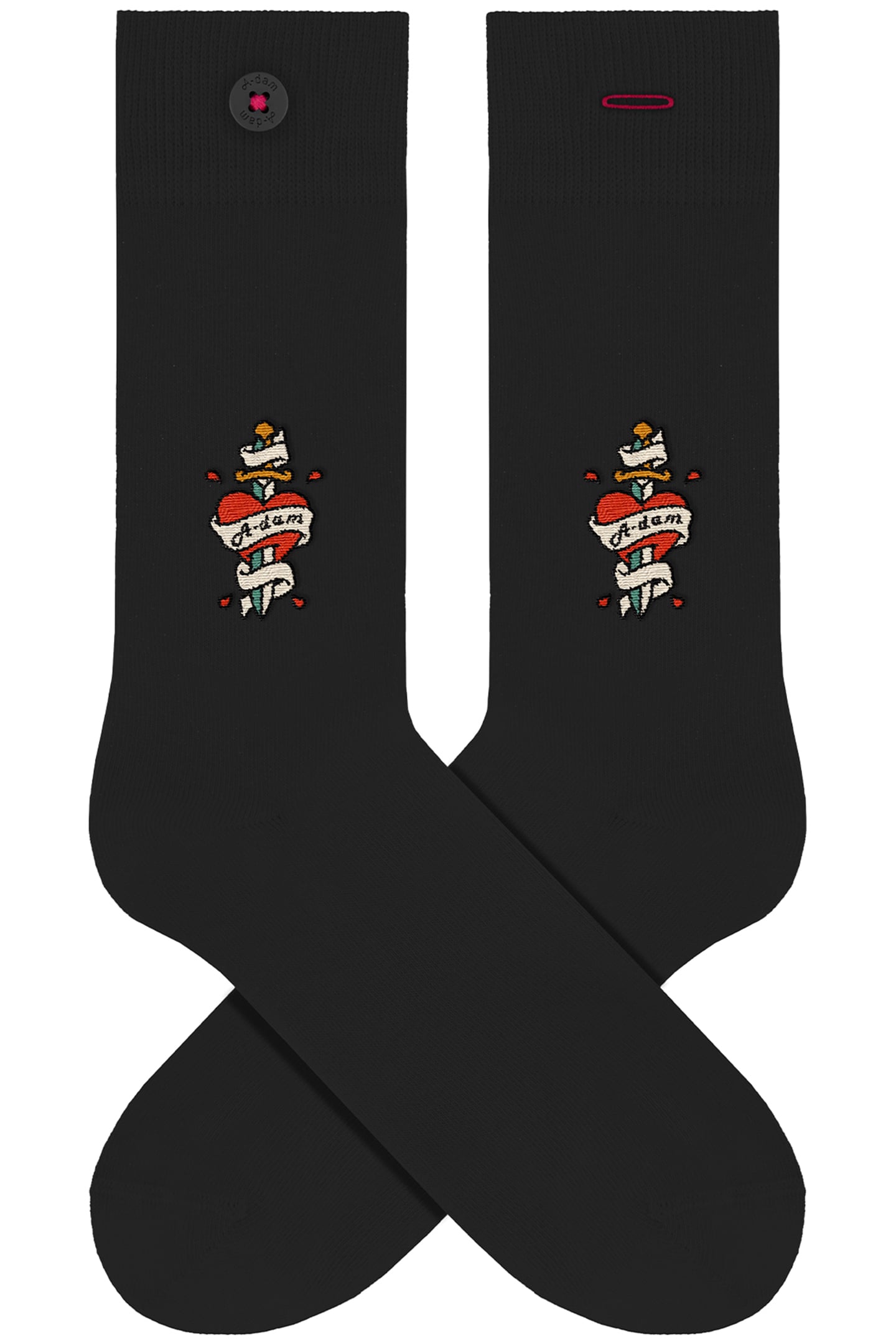 UNISEX A-DAM 4-PACK CASUAL SOCKS MULTICOLOR 4