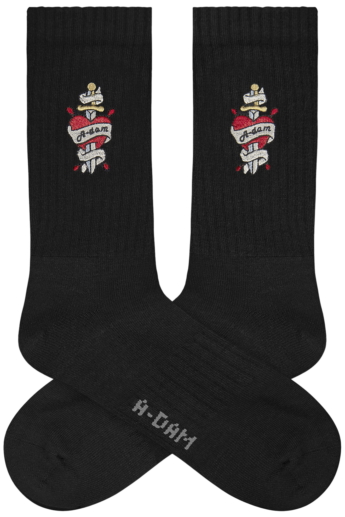 UNISEX A-DAM 3-PACK CREW SOCKS MULTICOLOR 2