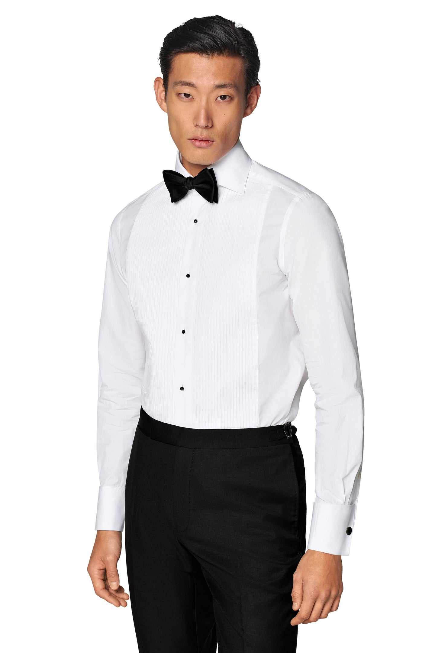 TUXEDO PLISSE WHITE 1