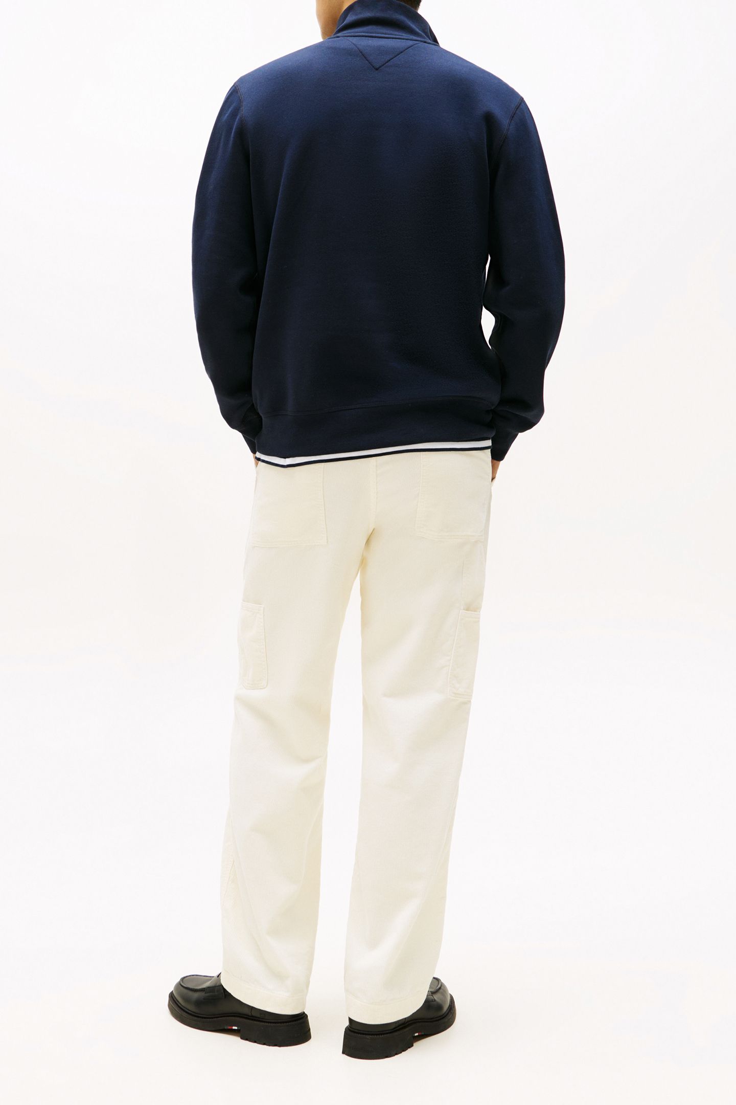 ESSENTIAL FLEECE 1/4 ZIP NAVY BLUE 4