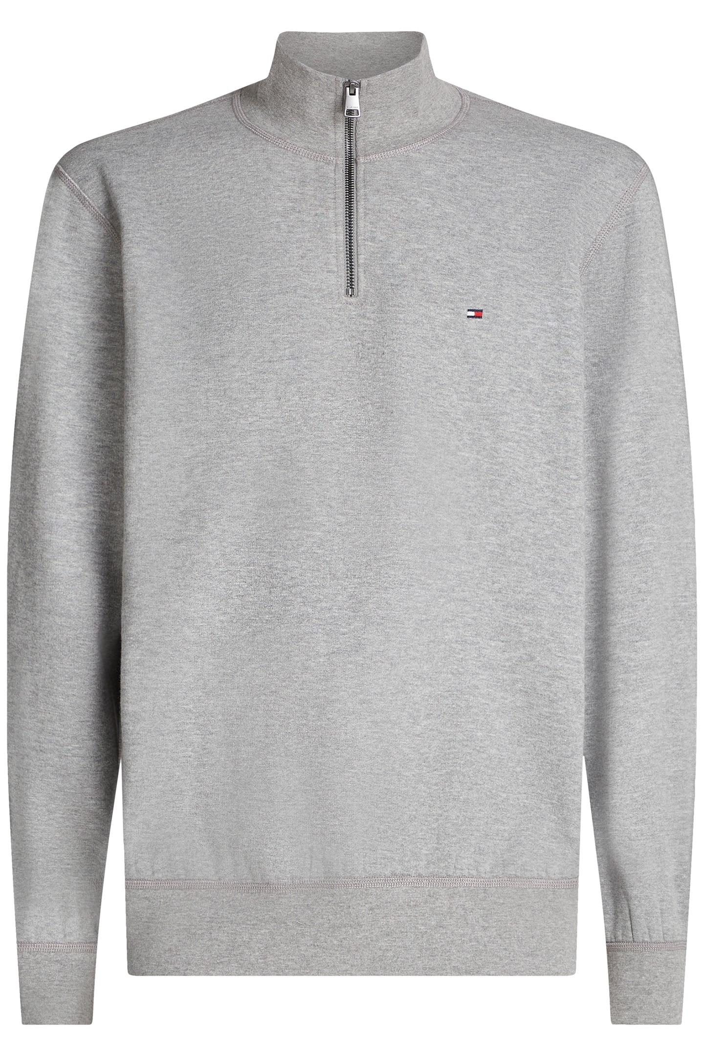 ESSENTIAL FLEECE 1/4 ZIP MEDIUM GREY HEATHER 4