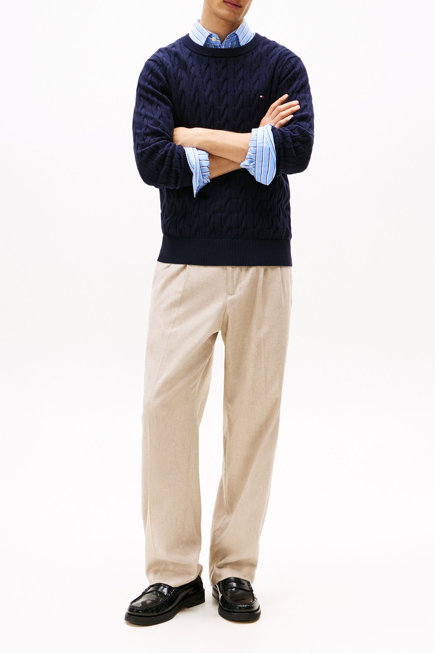 CLASSIC COTTON CABLE NAVY BLUE 2