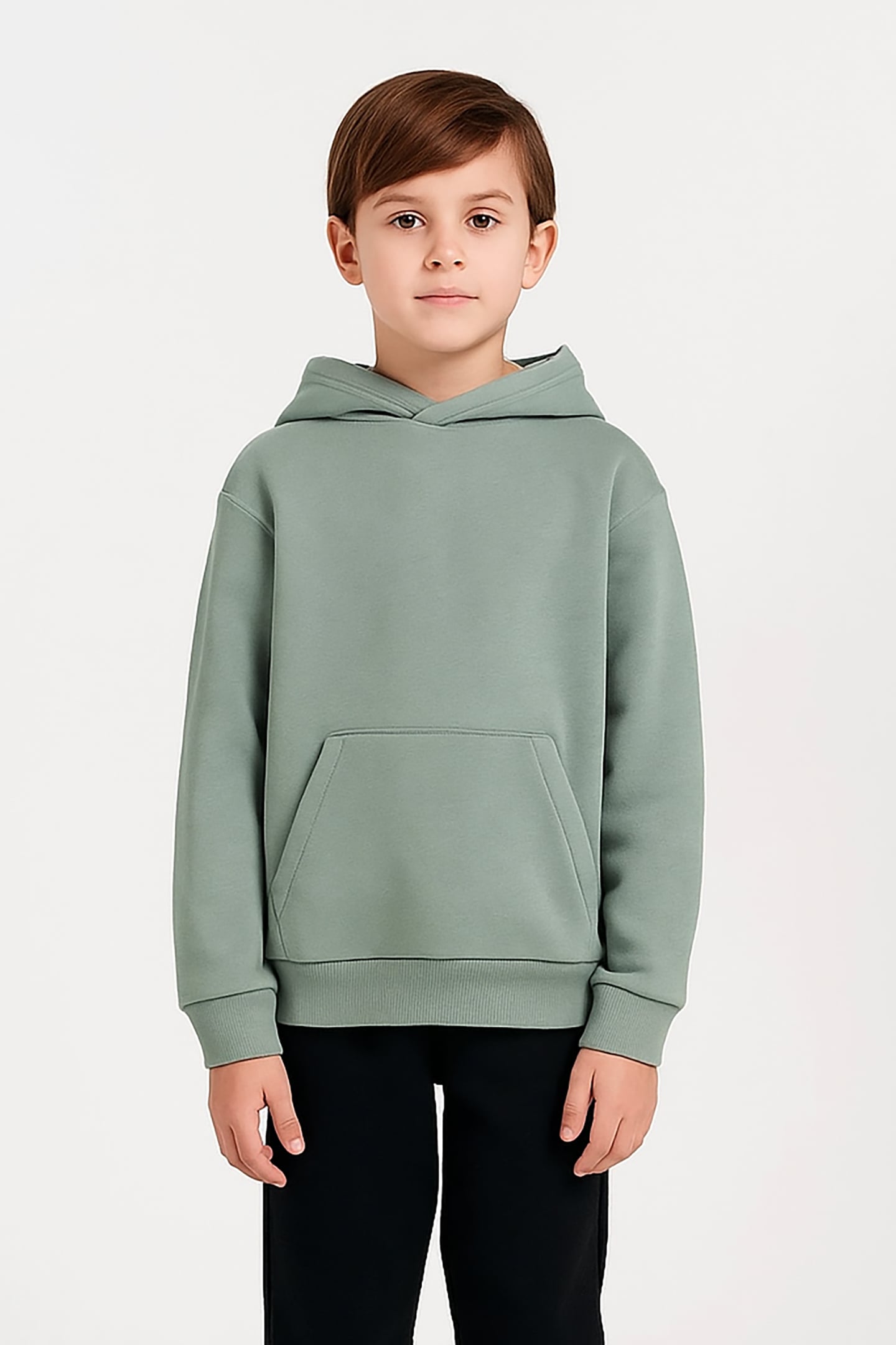 KIDS FERGAL SW HOOD OVERS FOR BOYS MOSS 1