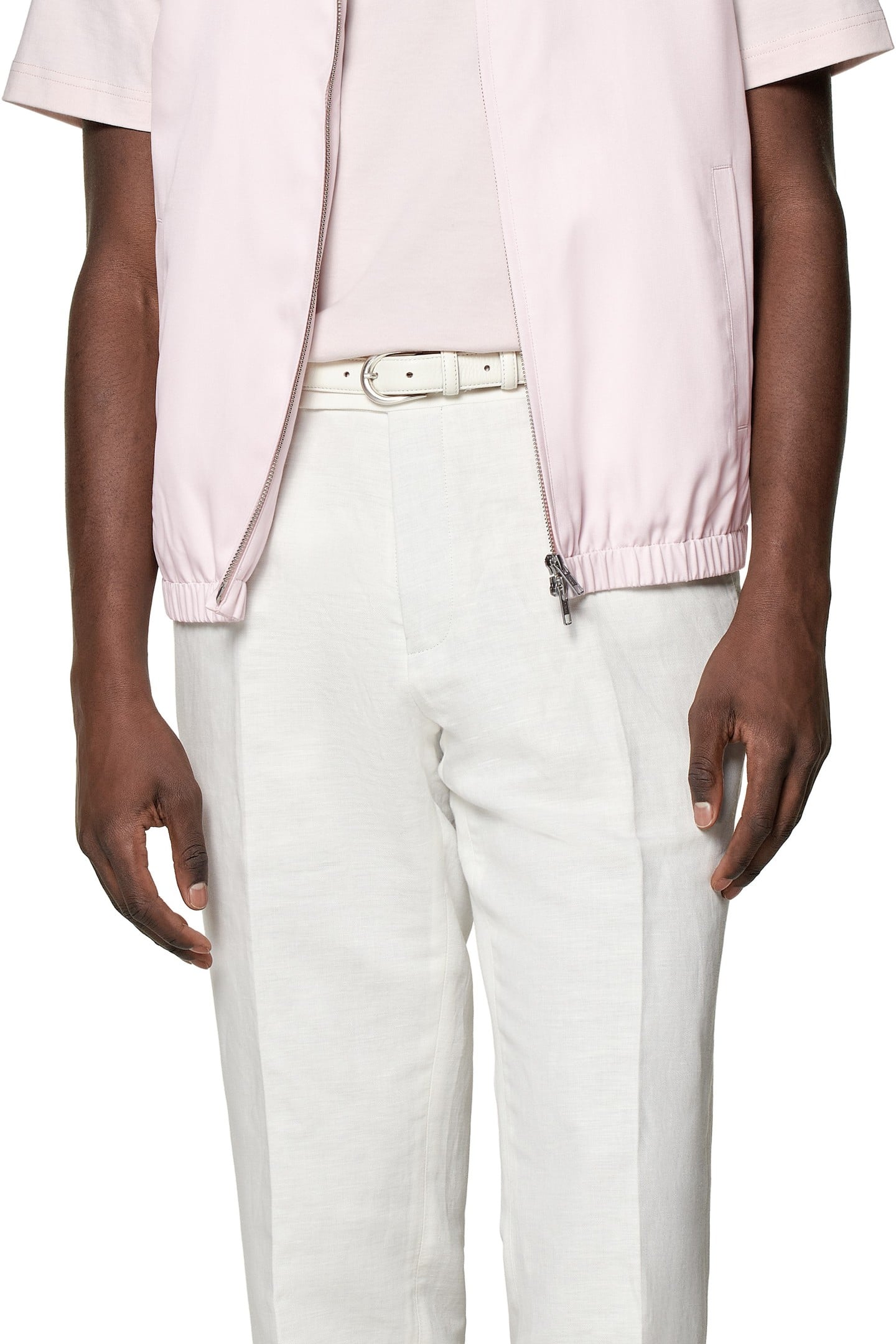 ZIP VEST-LIGHT PINK-PURE SILK LIGHT PINK 8