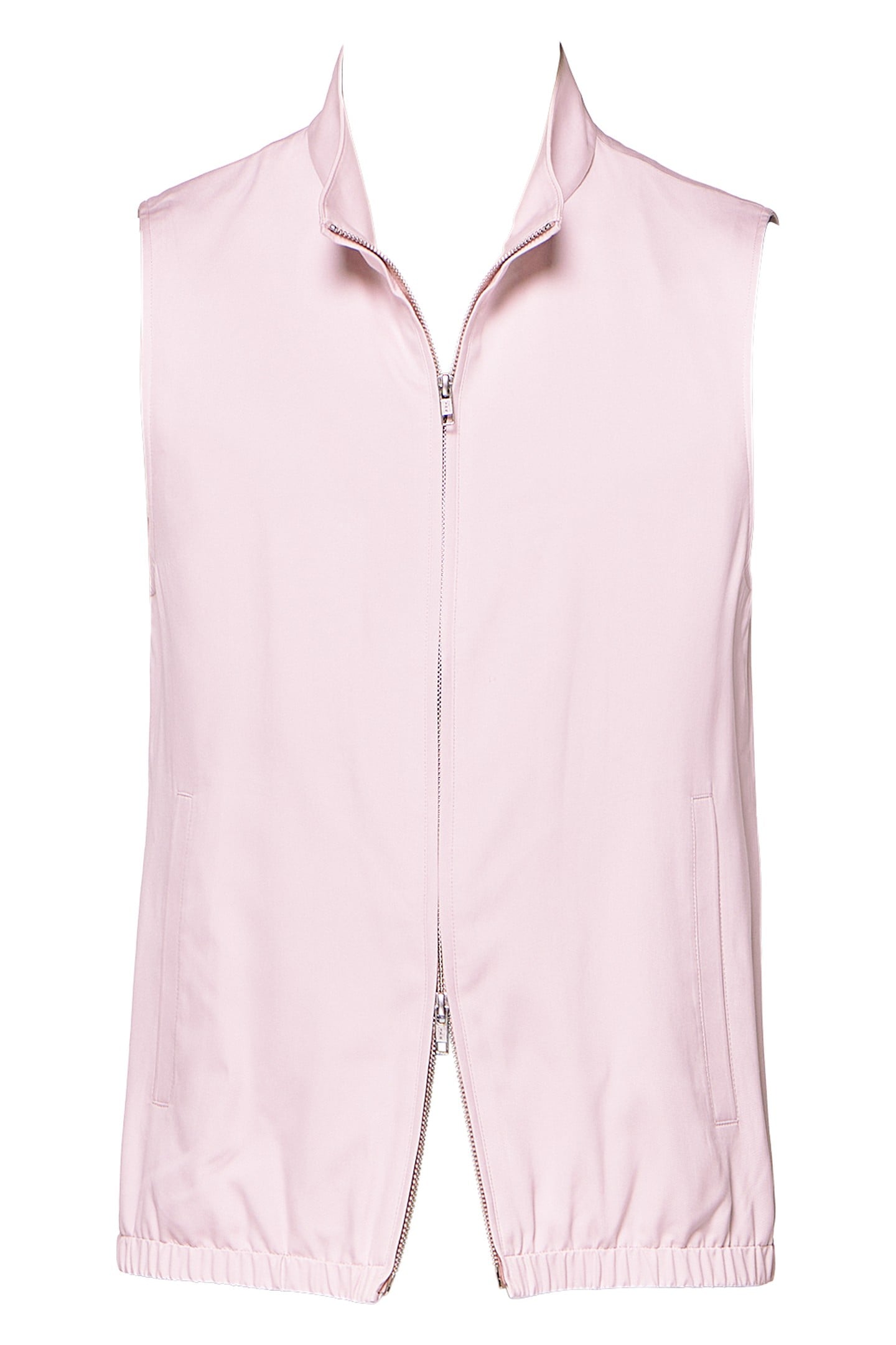 ZIP VEST-LIGHT PINK-PURE SILK LIGHT PINK 6
