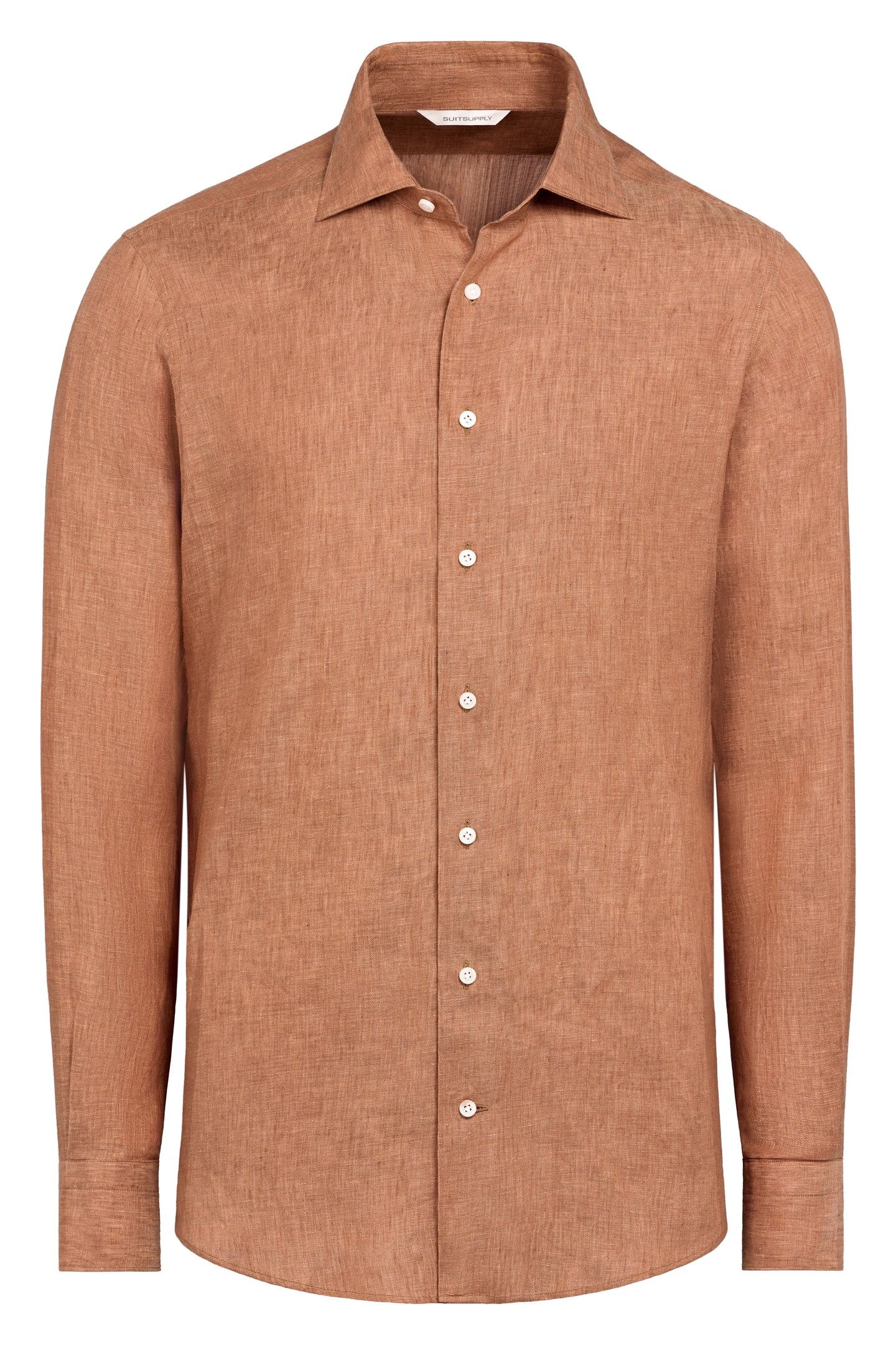 PURE LINEN RUST ORANGE 6