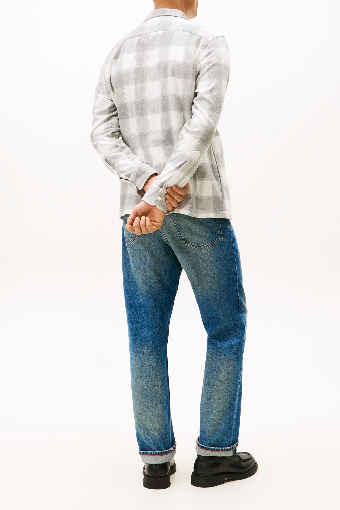 FLANNEL CHECK SHIRT LIGHT GREY HTR / CHECK 3