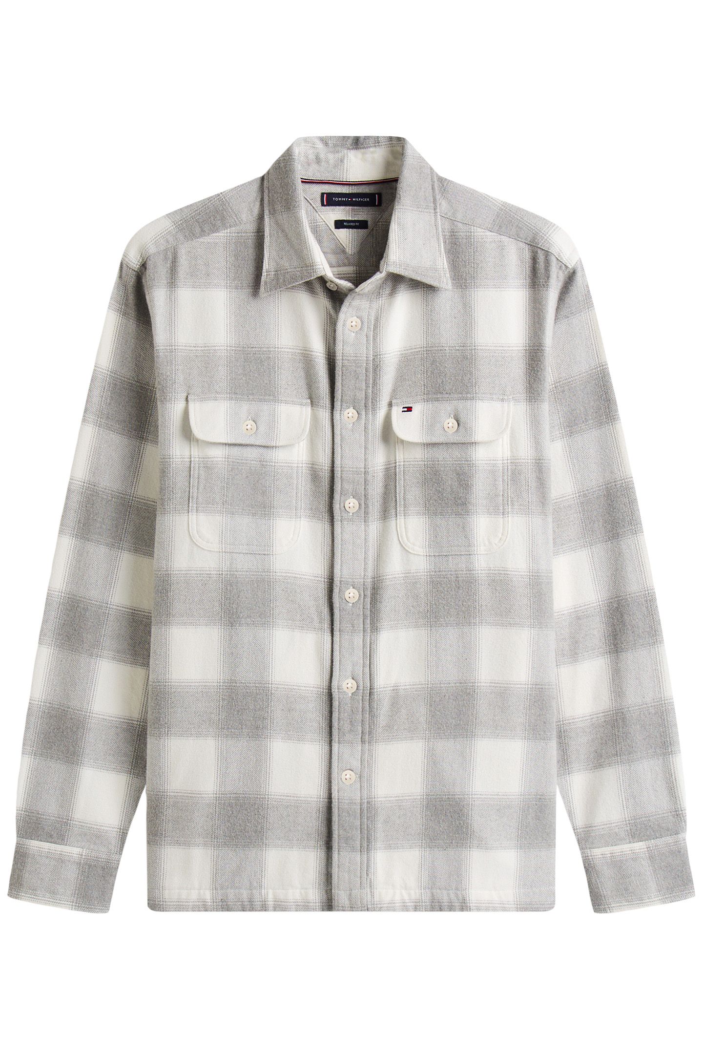 FLANNEL CHECK SHIRT LIGHT GREY HTR / CHECK 4