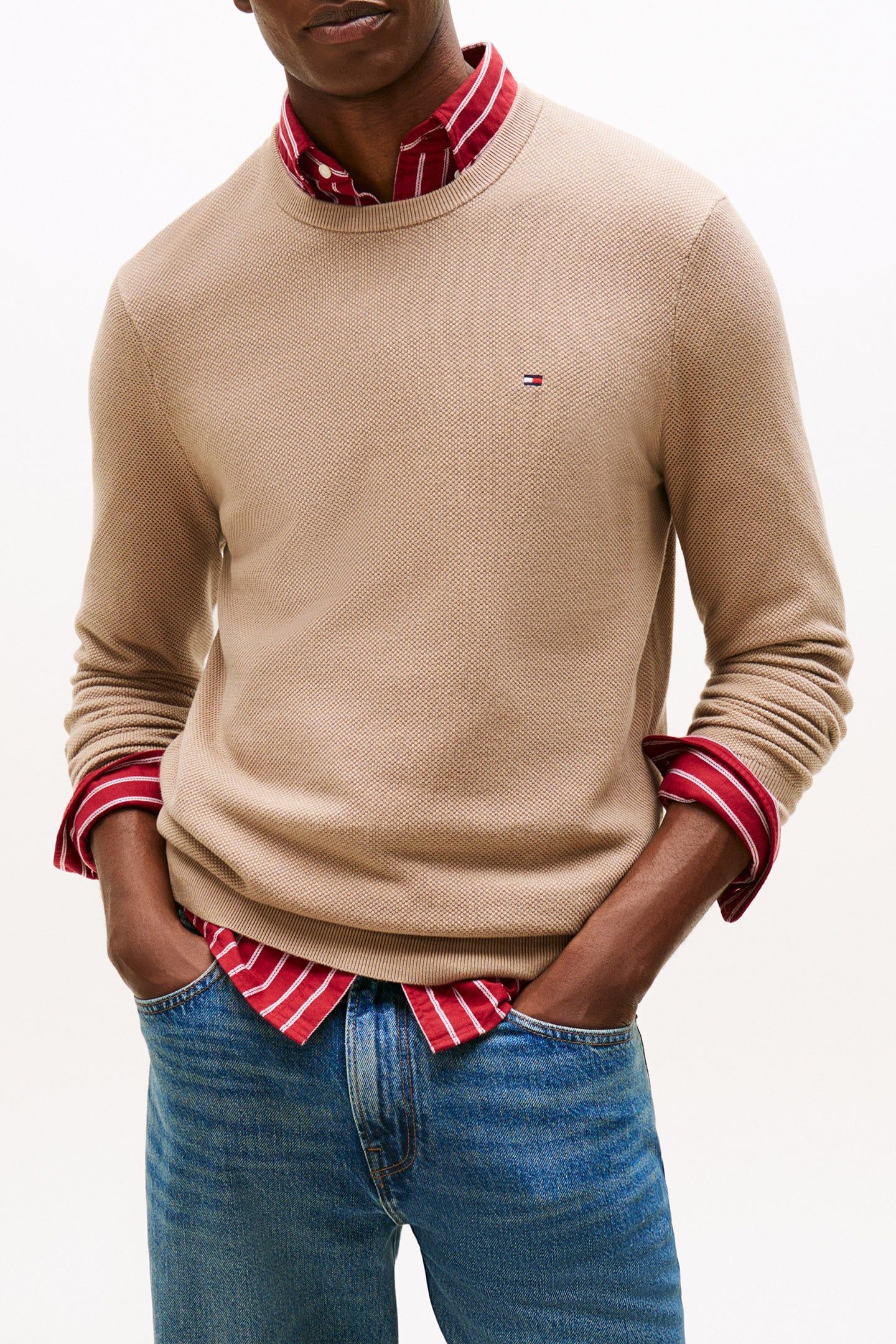 ESSENTIAL STRUCTURE SWEATER COASTAL TAUPE 1