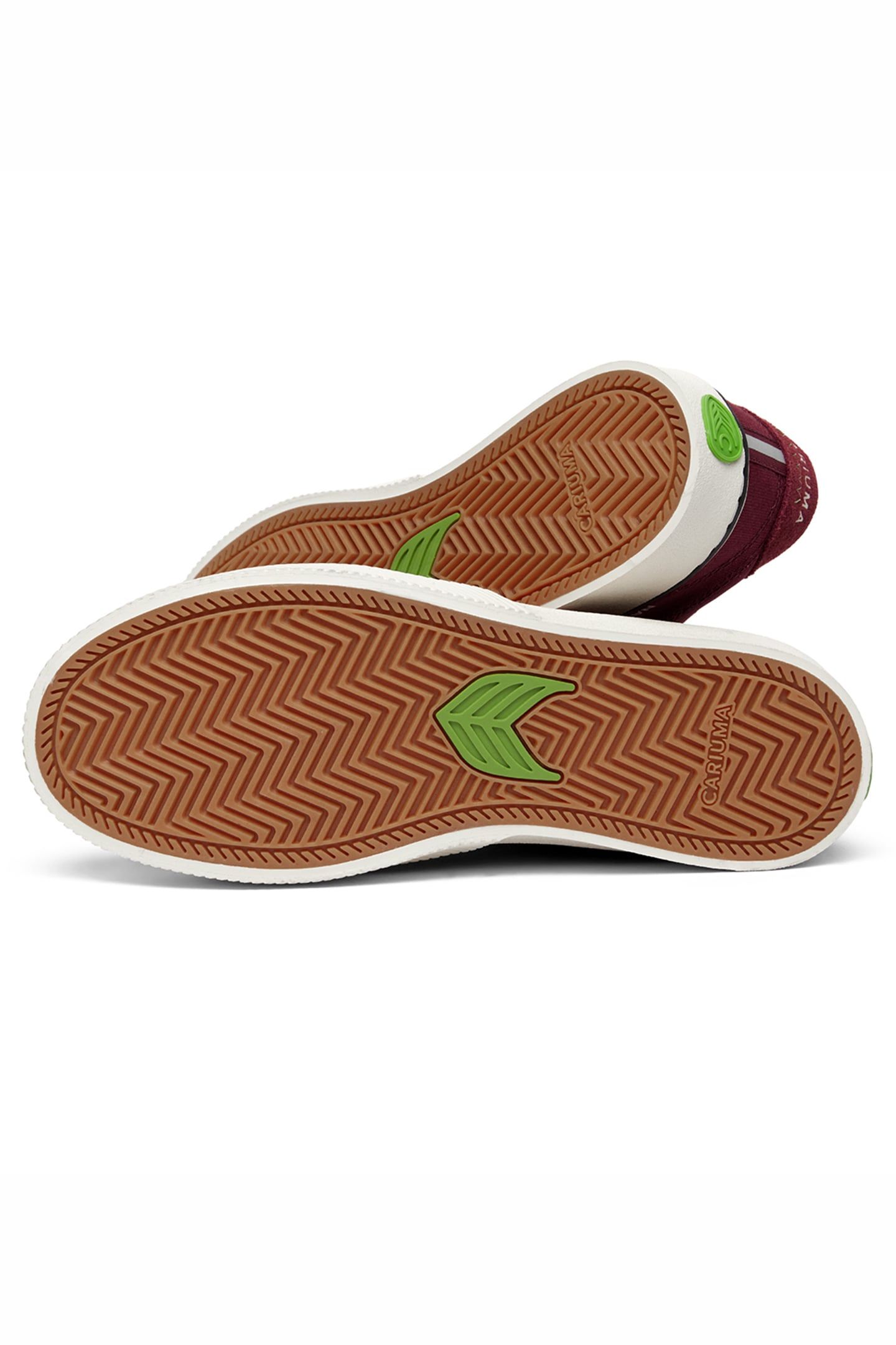 NAIOCA PRO SUEDE AND CANVA CABERNET RED IVORY LOGO 4