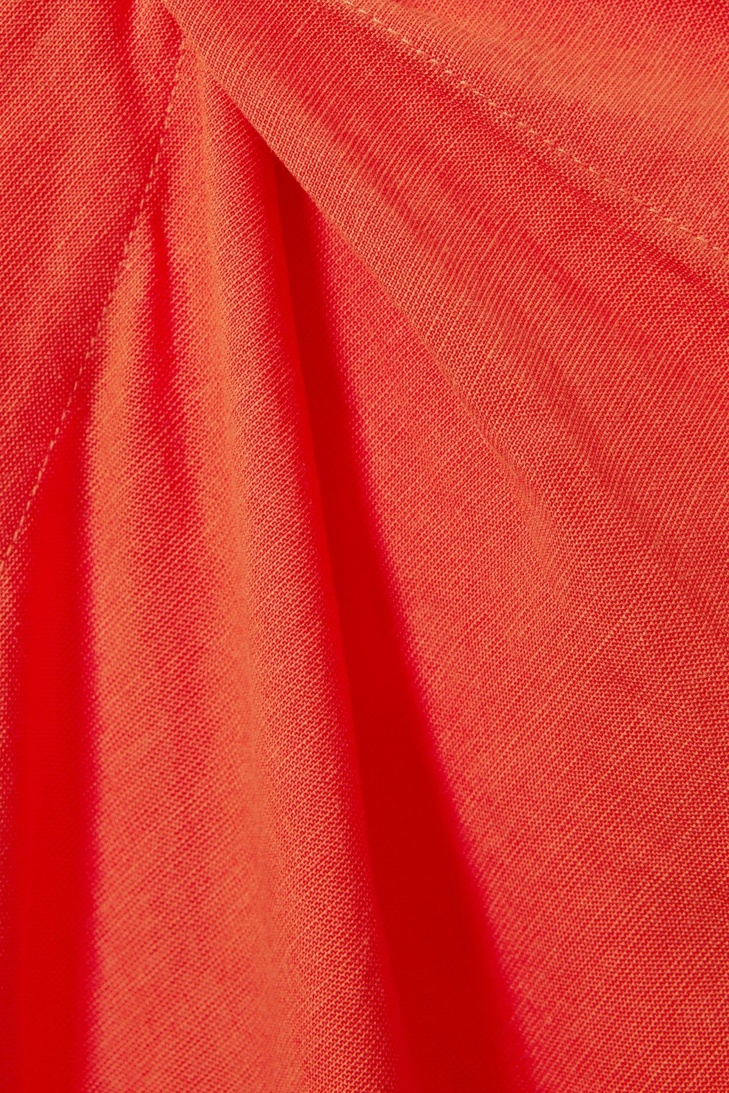 ONE SHOULDER LINEN DRESS ORANGE 4
