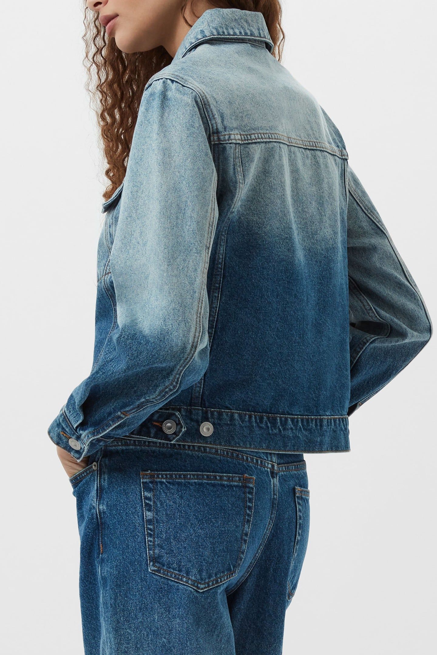 DALLAS DENIM JACKET VINTAGE BLUE OMBRE 3