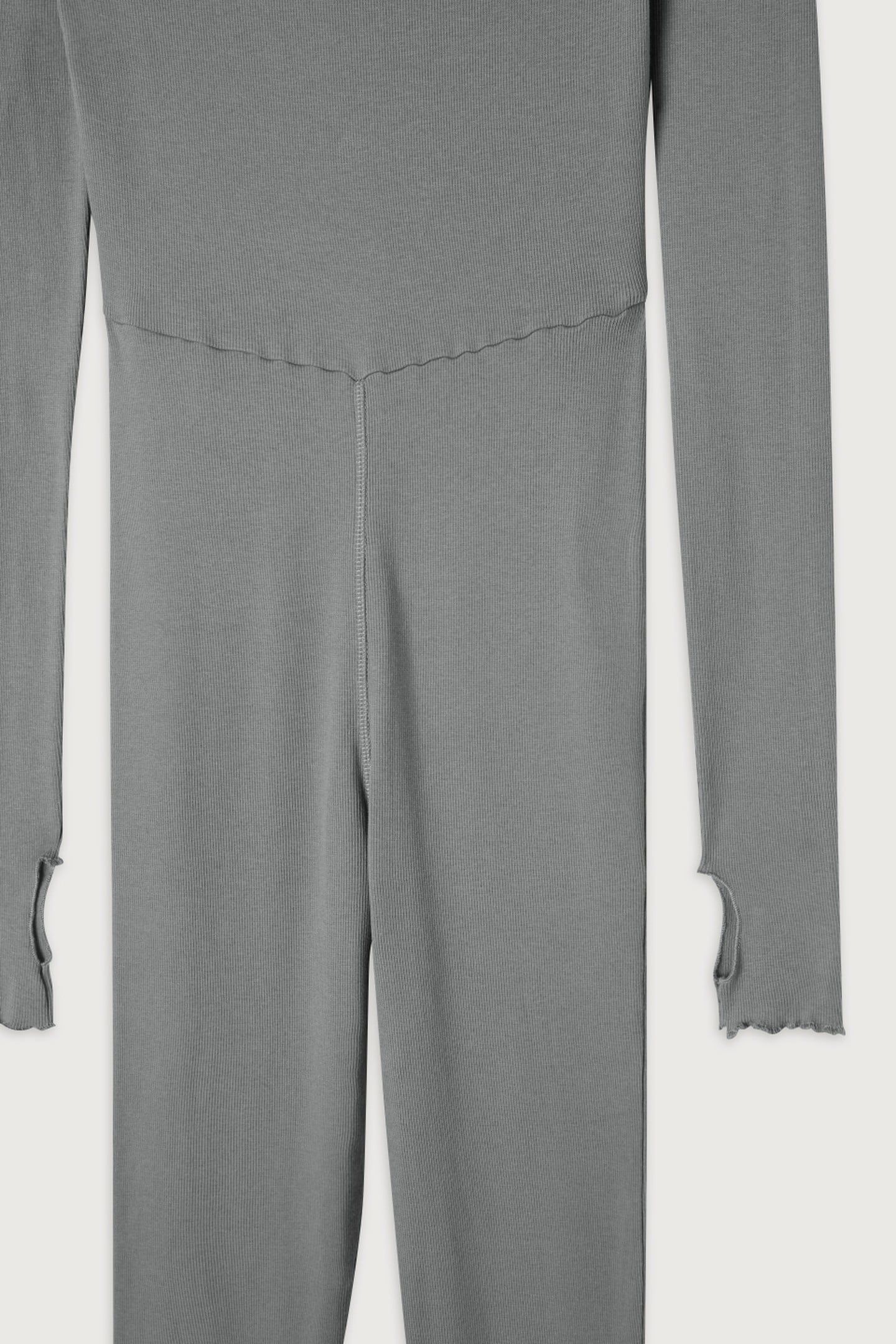 MID-LENGTH BOAT NECK PANTS JUMPSUIT FOGGY 6