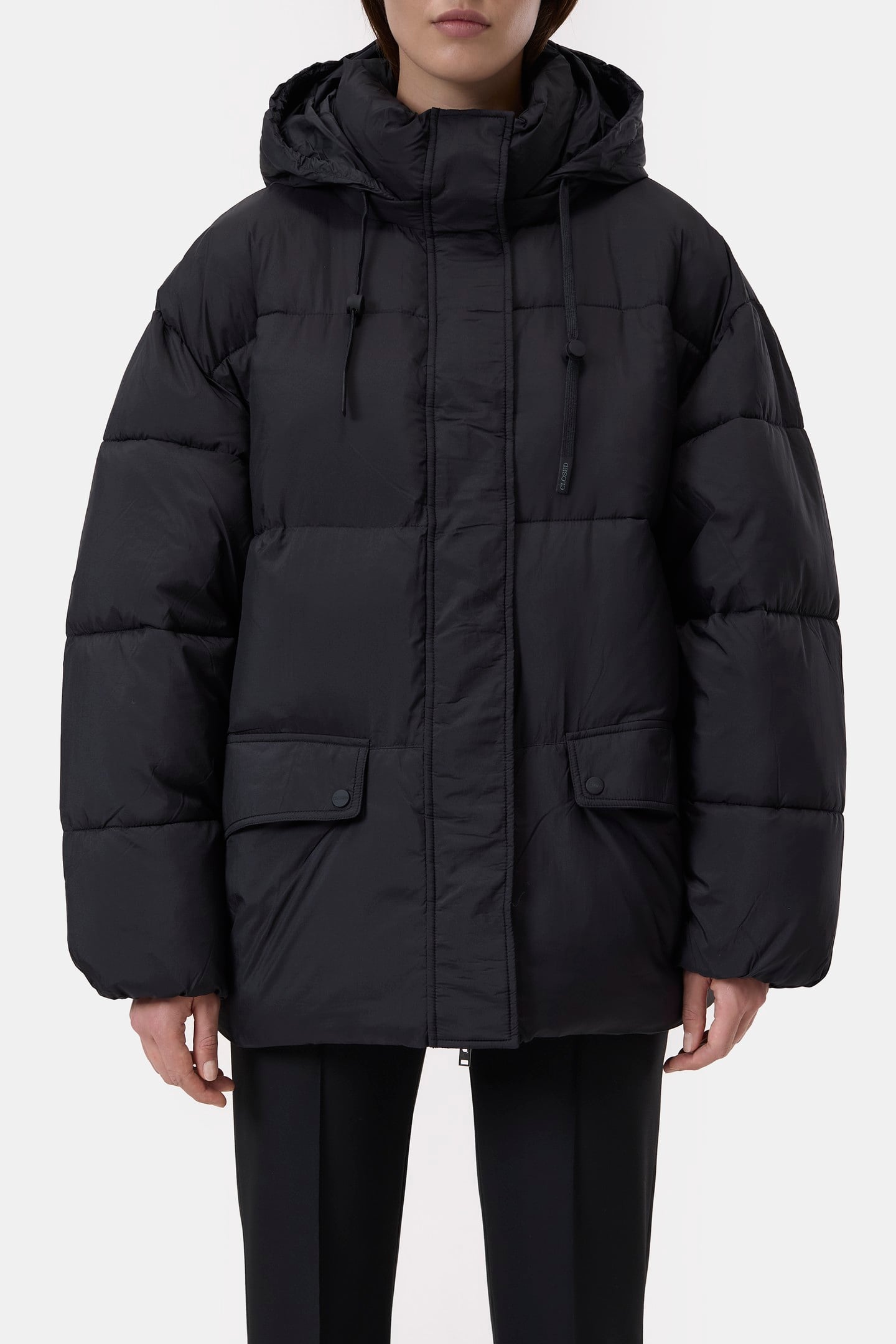 CROPPED PUFFER JACKET BLACK 1