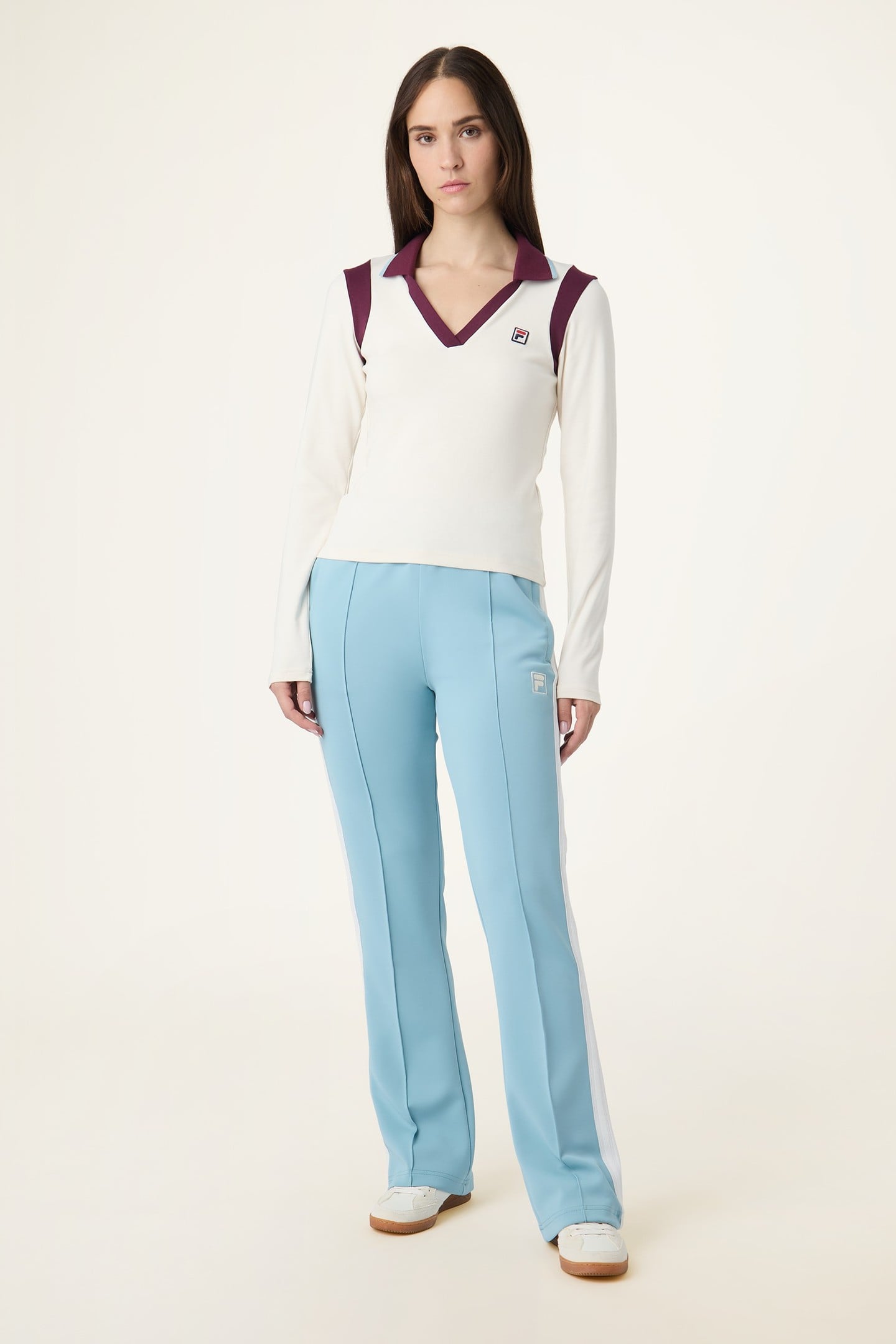 ADRIANO SLIM JOHNNY COLLAR TOP EGRET-FIG 2